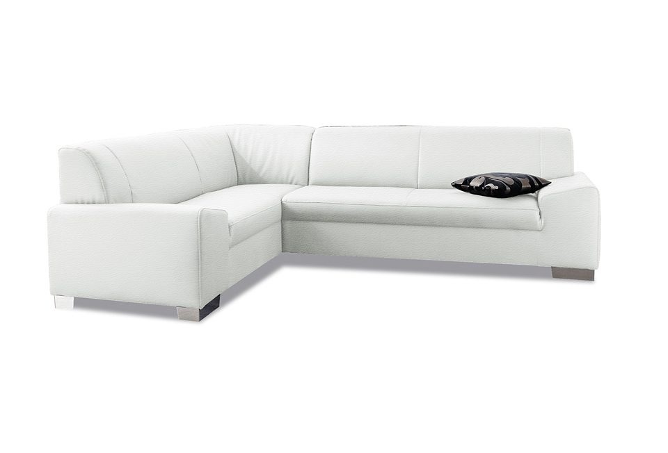 DOMO collection Ecksofa »Alisson, zeitlose Optik, flache Armlehnen, L-Form« günstig online kaufen