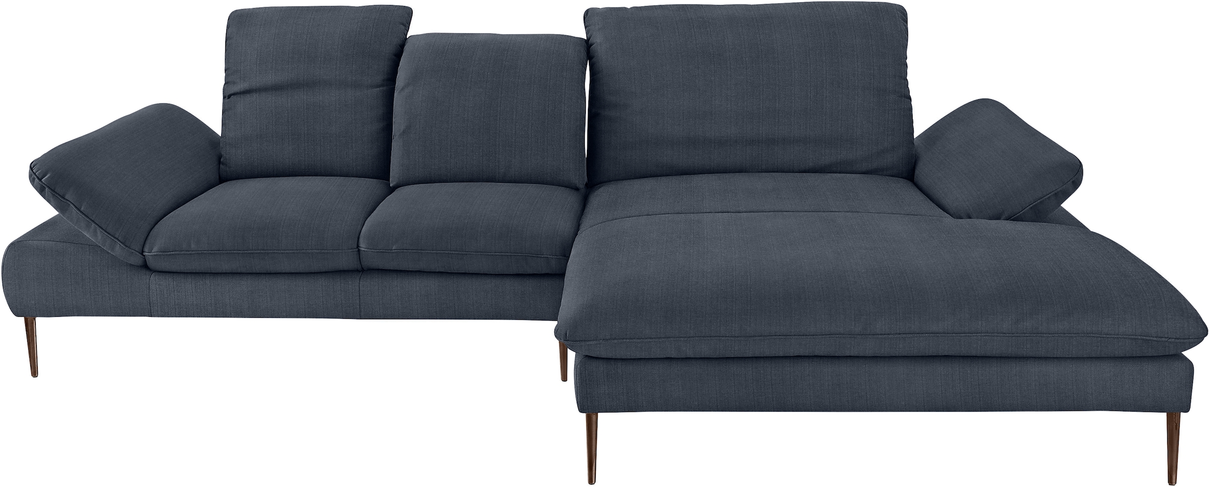 W.SCHILLIG Ecksofa »enjoy&MORE, Designsofa, bequem, zeitlos und elegant, L-Form«, Sitztiefenverstellung, Füße bronze pulverbeschichtet, Breite 310 cm