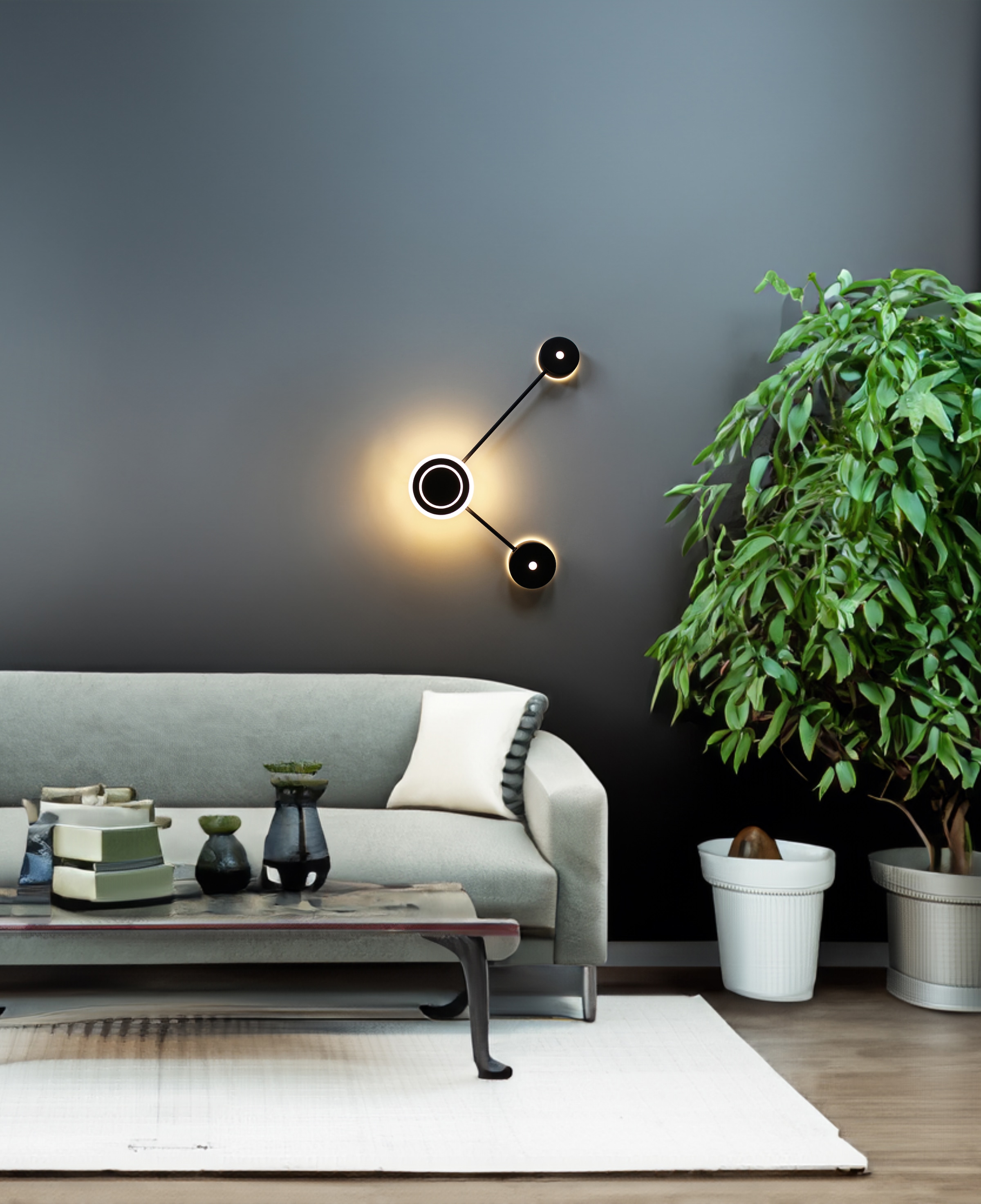ECO-LIGHT LED Wandleuchte »LED-Wandleuchte SOLAR«, 3 flammig, Leuchtmittel günstig online kaufen
