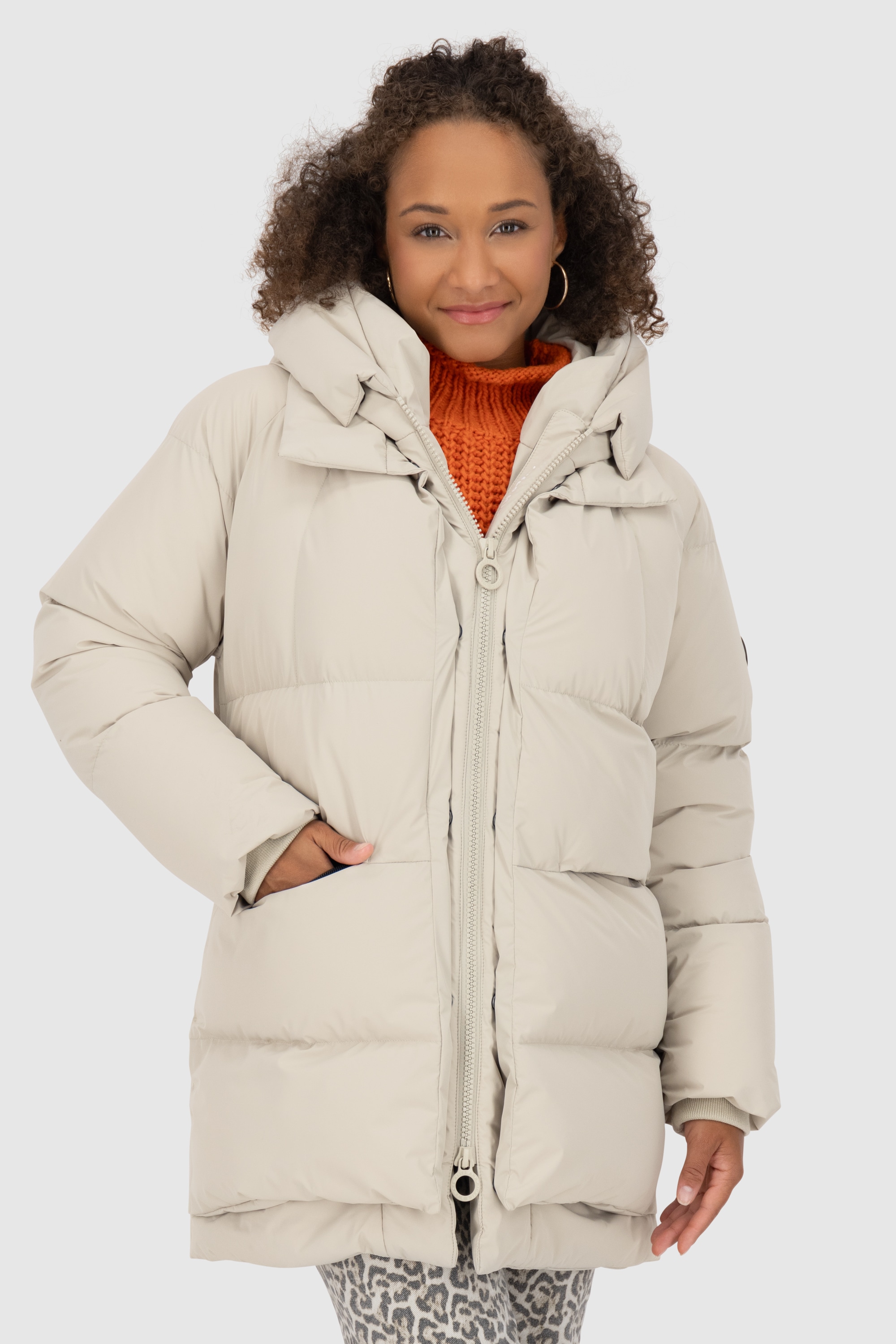 Alife & Kickin Winterjacke »Damen LykkeAK A«, mit Kapuze, Moderne gefütterte Jacke mit großer gefütterter Kapuze