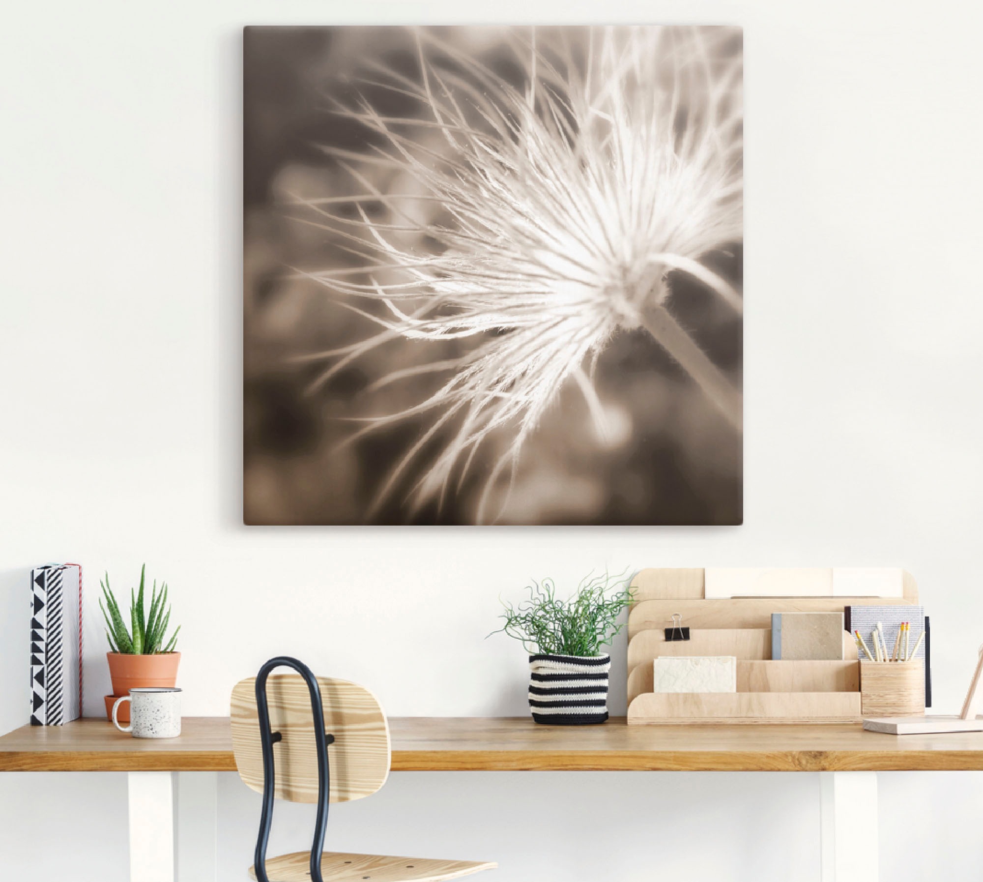 Artland Wandbild »leicht wie eine Feder«, Blumen, (1 St.), als Leinwandbild, Poster in verschied. Größen
