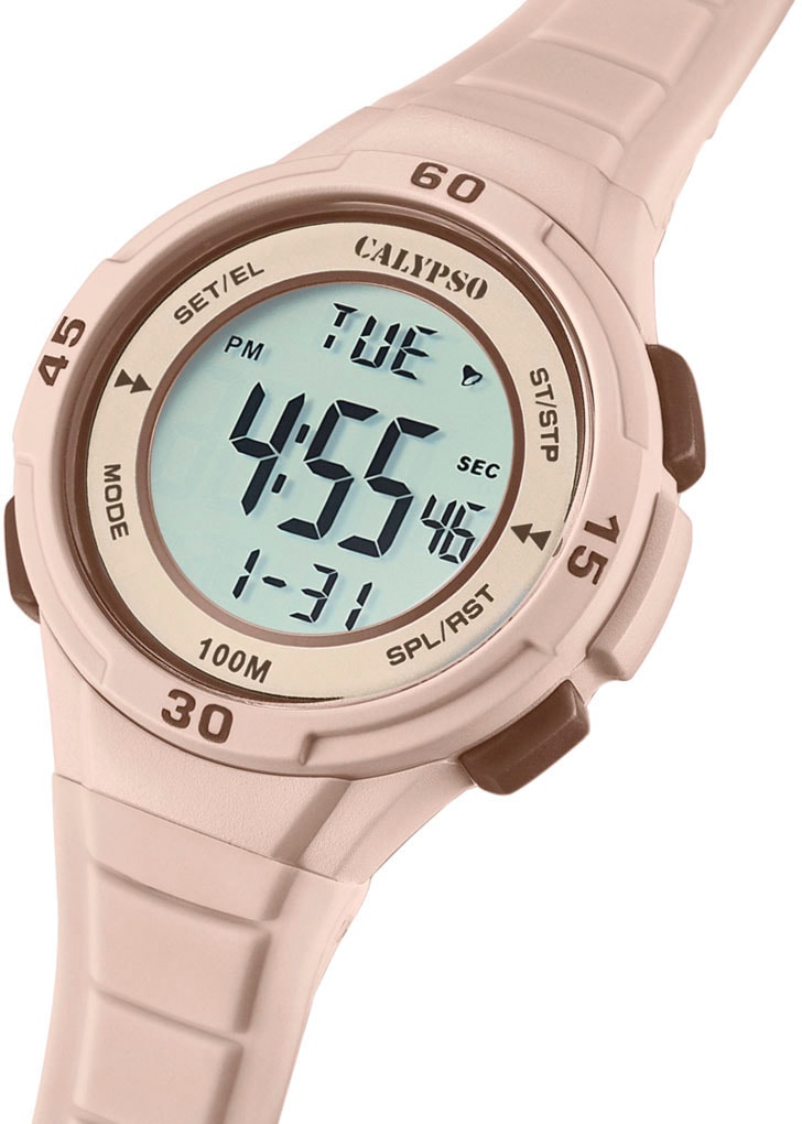 CALYPSO WATCHES Chronograph »Junior Collection«, Quarzuhr, Kinderuhr, Datum, digital, Stoppfunktion, ideal als Geschenk