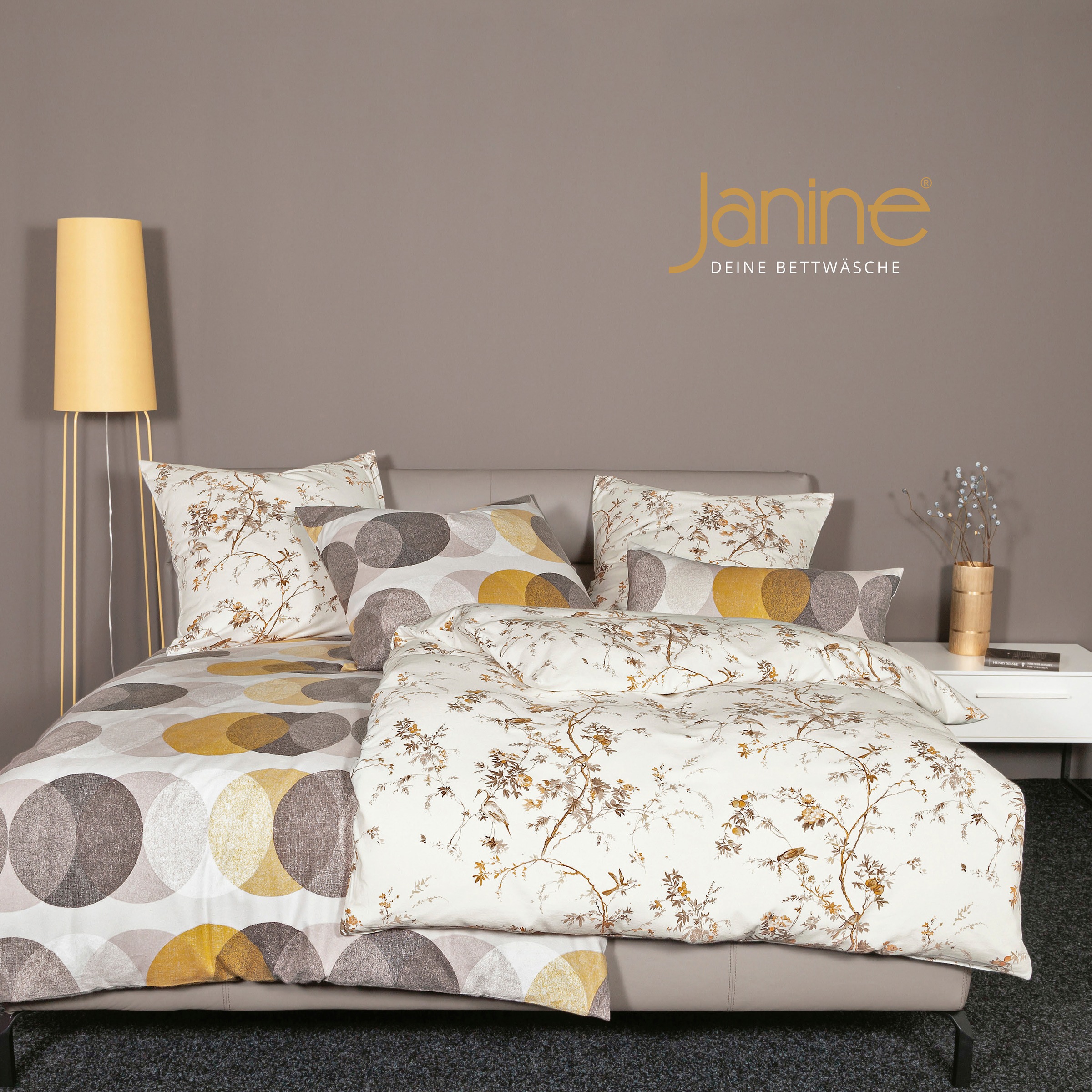 Janine Bettwäsche »Chinchilla S78061 07«, mit Reißverschluss