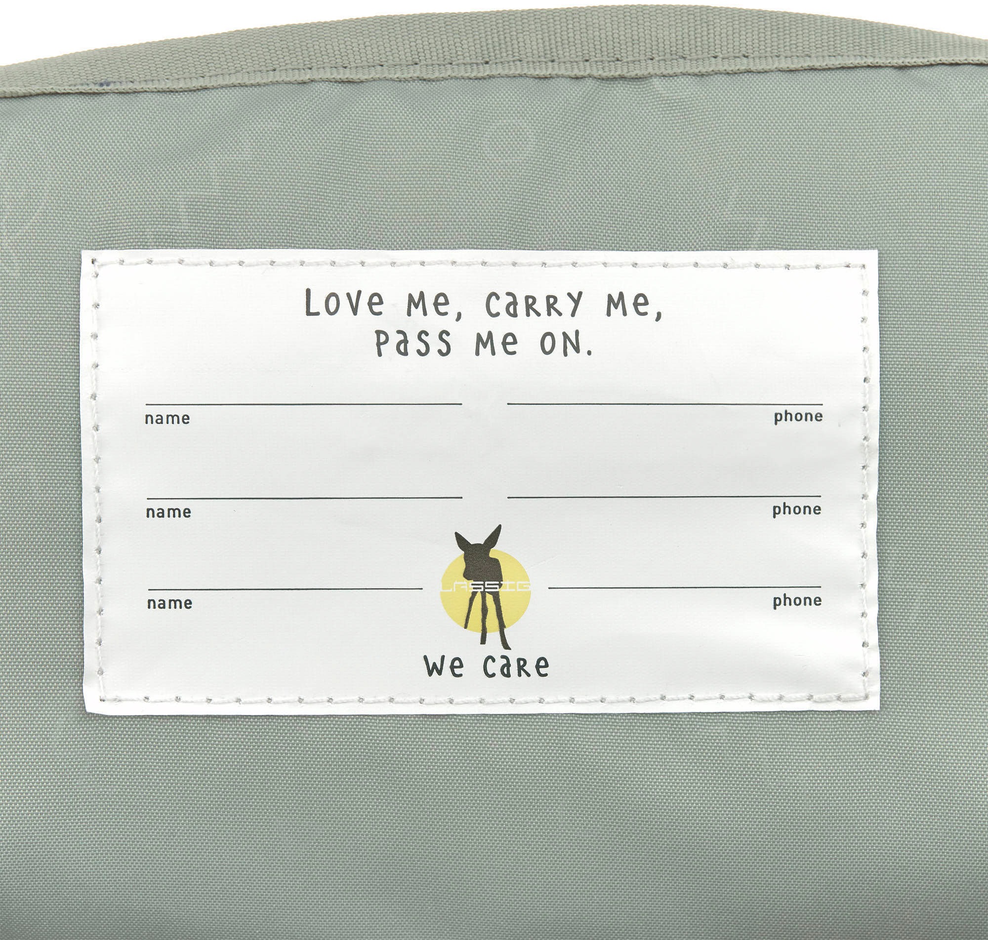 LÄSSIG Kinderrucksack »Happy Prints, Mini Square Backpack, Light Olive«