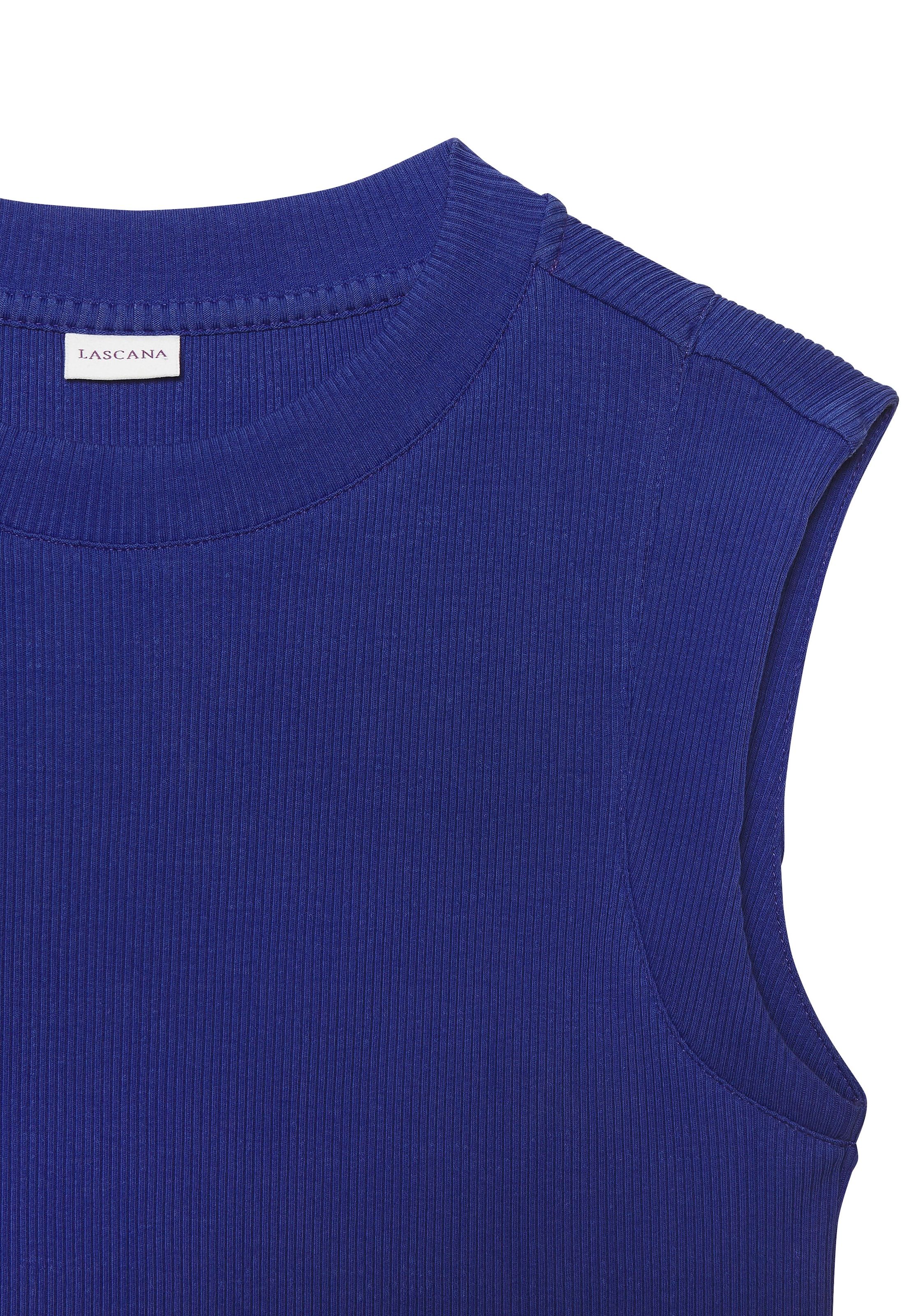 LASCANA Ripptanktop, mit breiten Trägern, figurbetonte Passform