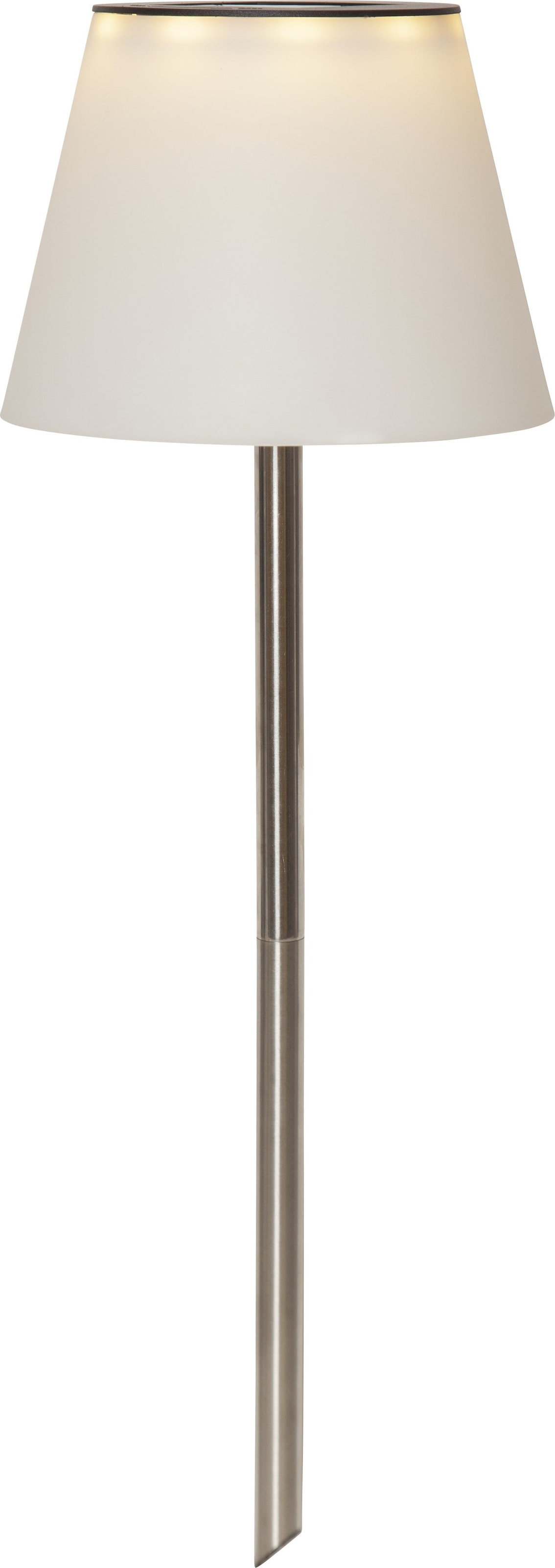 Parforce Traditional Hunting LED Solarleuchte »Solarlampe Solini« LED-Board 1 Stk. Warmweiß variable Höhe bis 90cm, weißer Schirm, 15lm, Dämmerungssensor