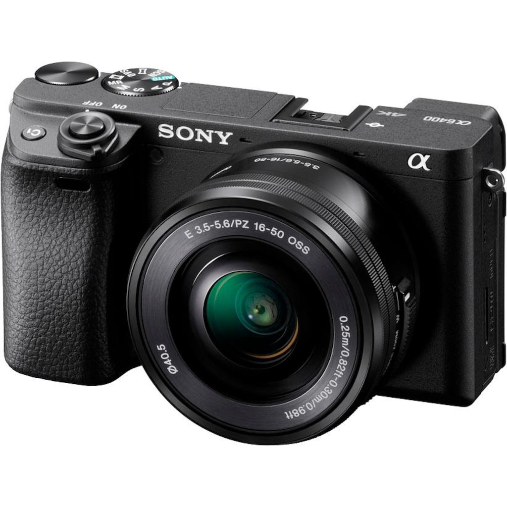 Sony Systemkamera »ILCE-6400LB - Alpha 6400 E-Mount«, 24,2 MP, Bluetooth-WLAN (Wi-Fi)-NFC