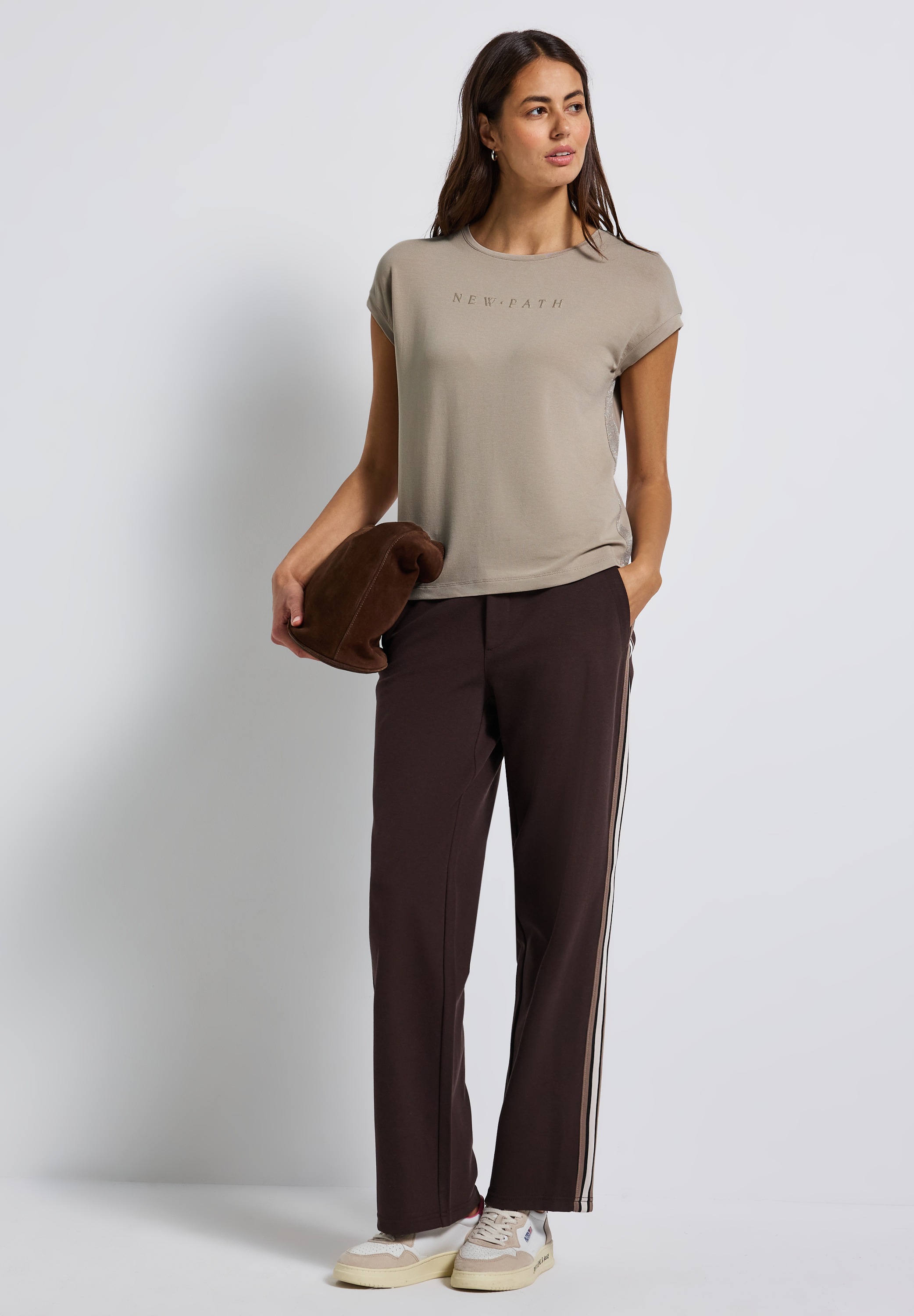 STREET ONE T-Shirt, mit Glitzerdetails