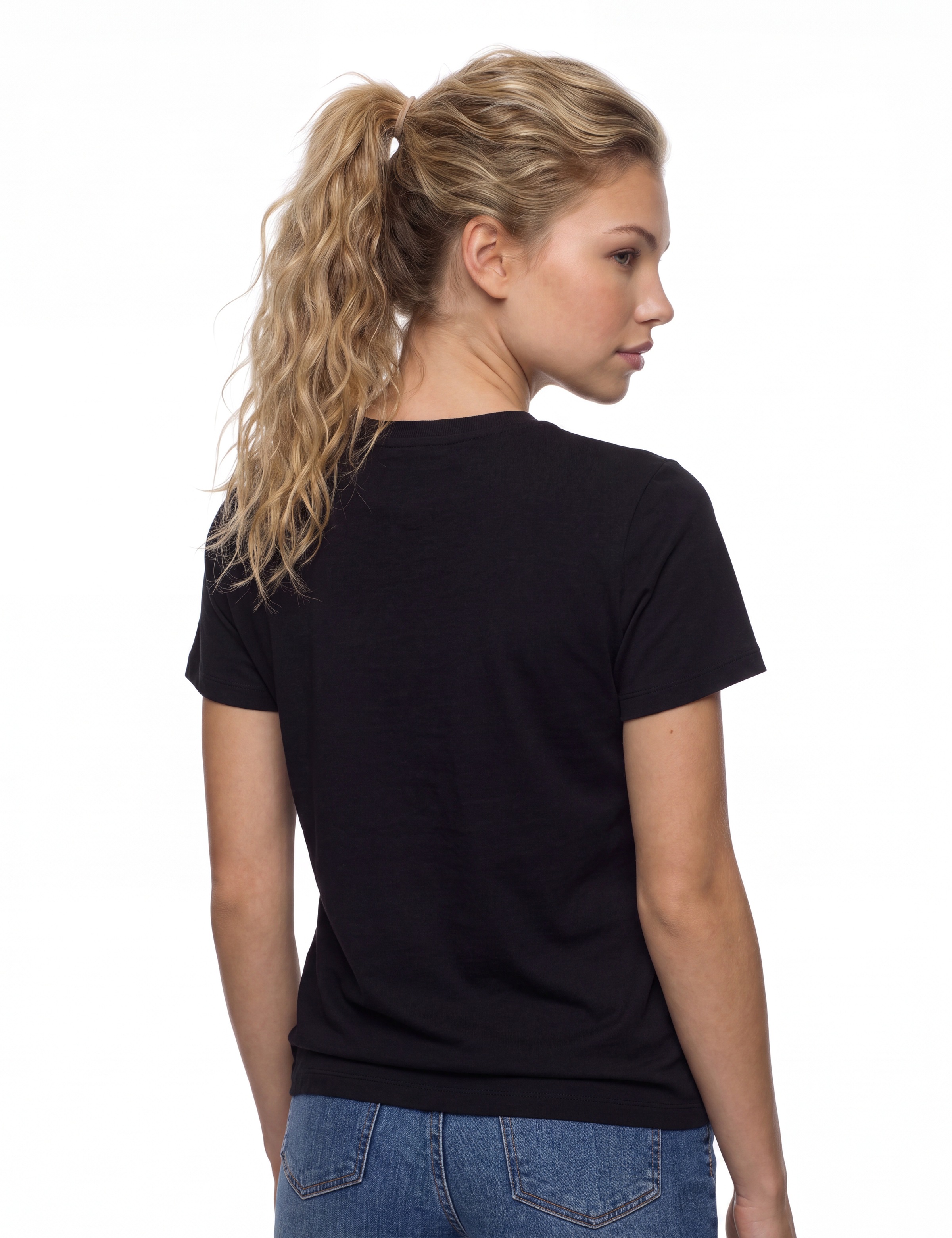 Guess T-Shirt »CN 4G ROUND CRYSTALS LOGO« mit markantem Logodesign, Regular Fit