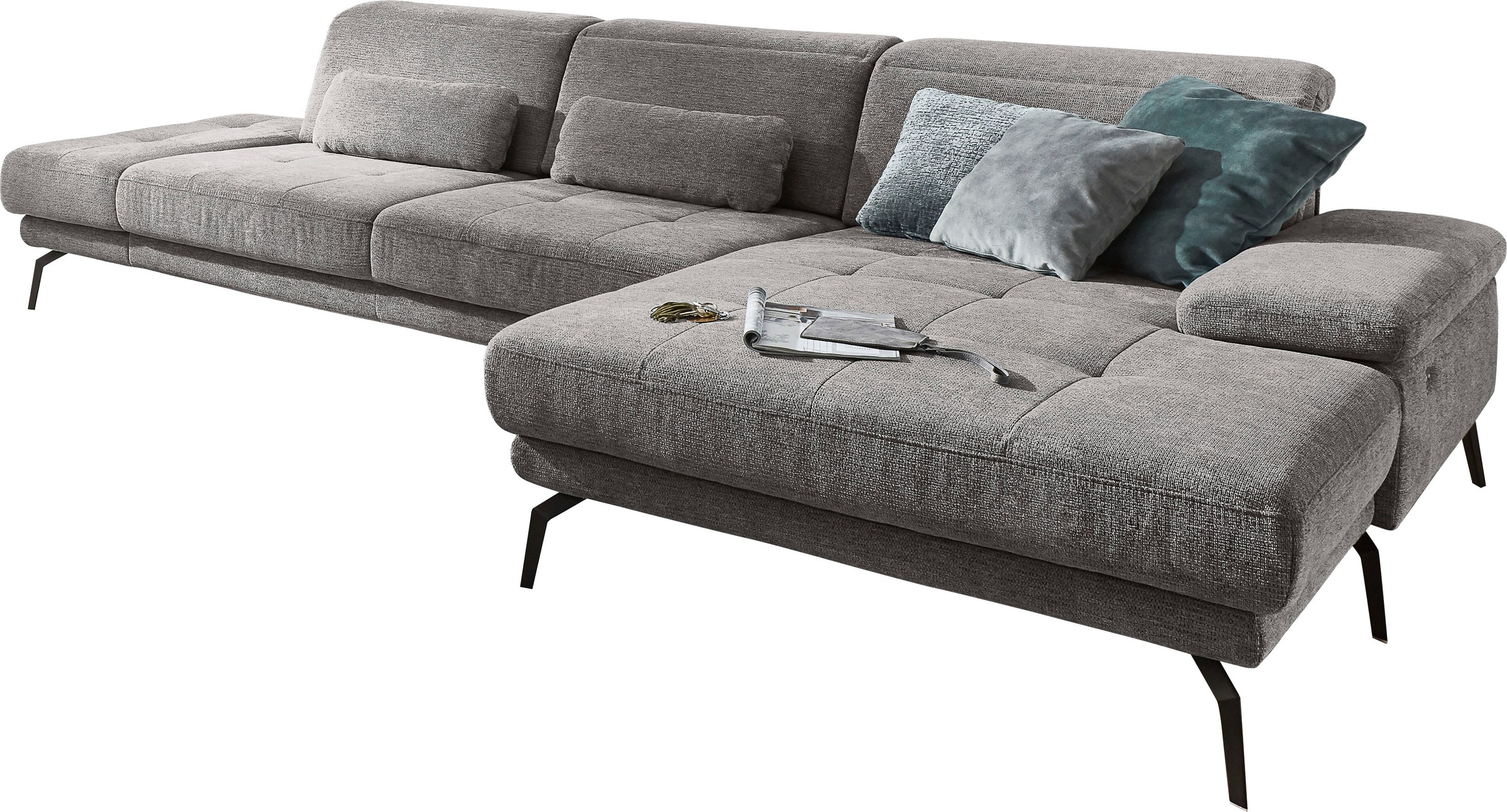 Die PlanBar Ecksofa "MP-IN20126 L-Form mit Kaltschaum-Polsterung" mit Kopft günstig online kaufen