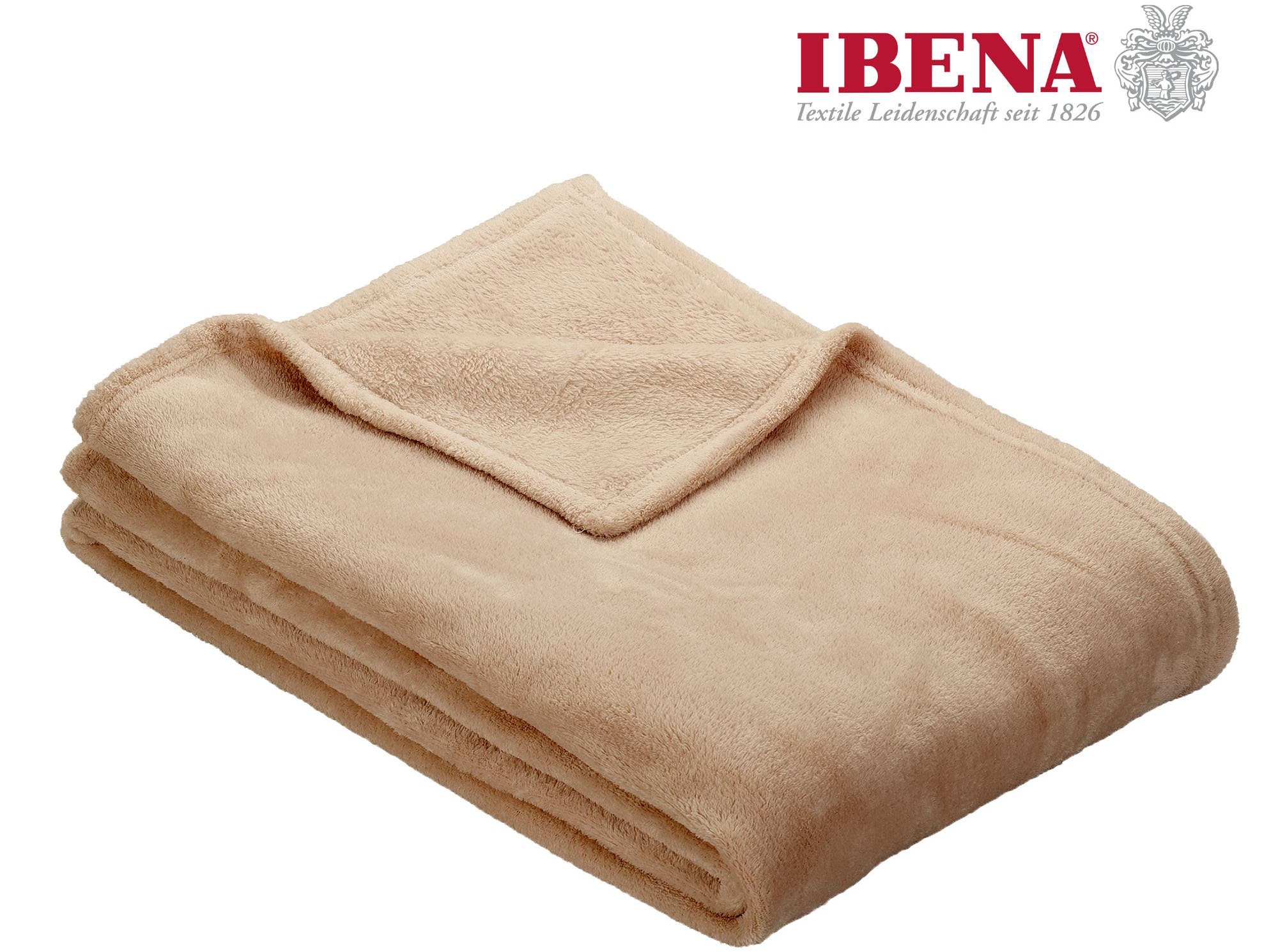 IBENA Wohndecke »Uni Fleecedecke Olbia«, einfarbig schick, Kuscheldecke günstig online kaufen