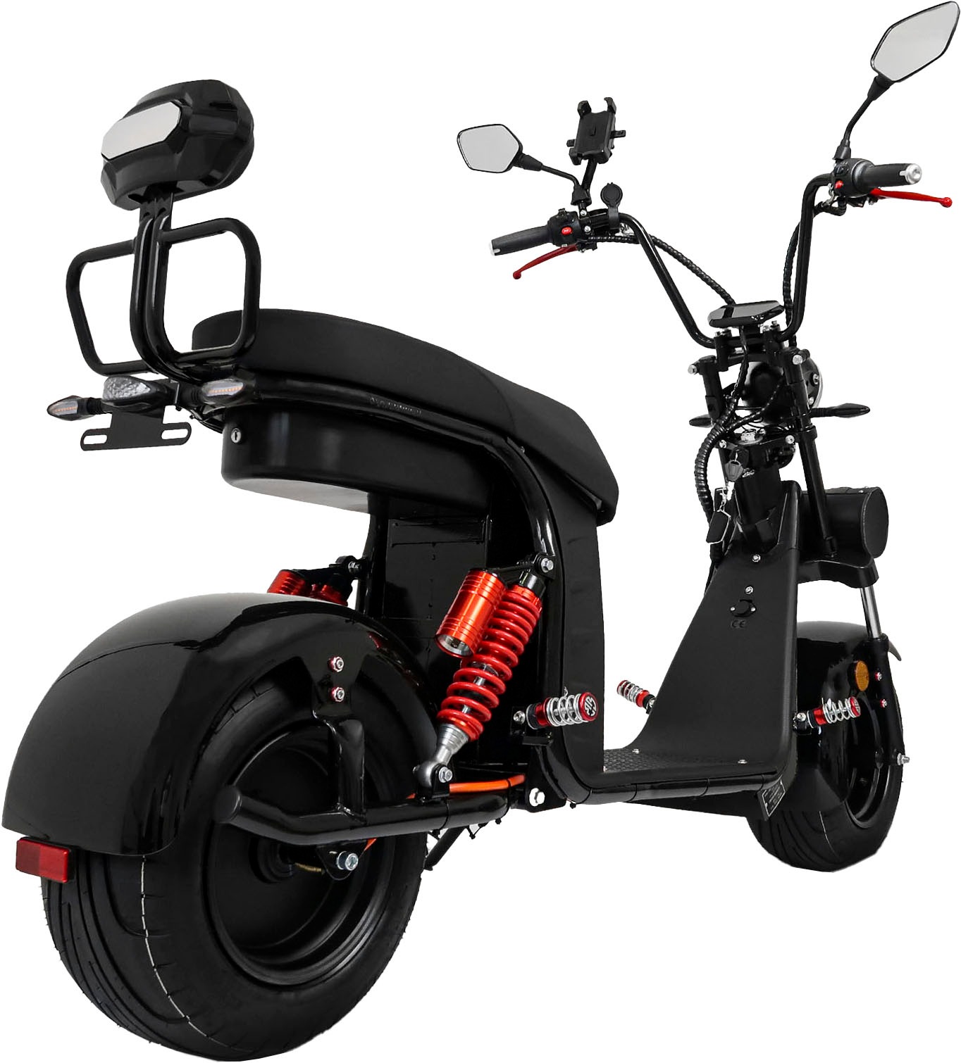 Rolektro E-Motorroller »E-Chopper 45, 60V-25,6Ah Lithium-Akku, 3000 Watt«, bis zu 54 km Reichweite, mit USB-Anschluss und integr. Alarmanlage