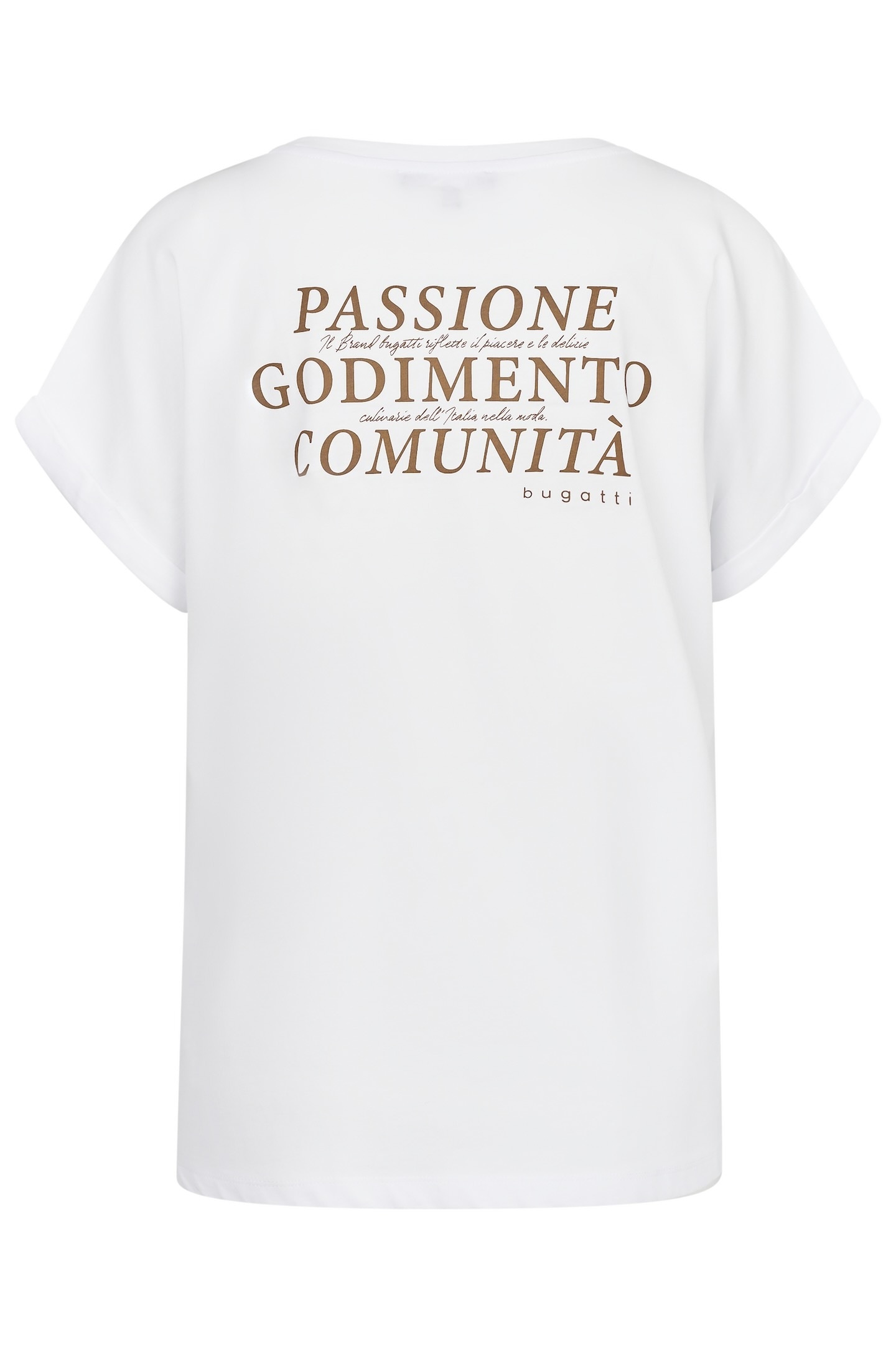 bugatti T-Shirt, aus Baumwolle