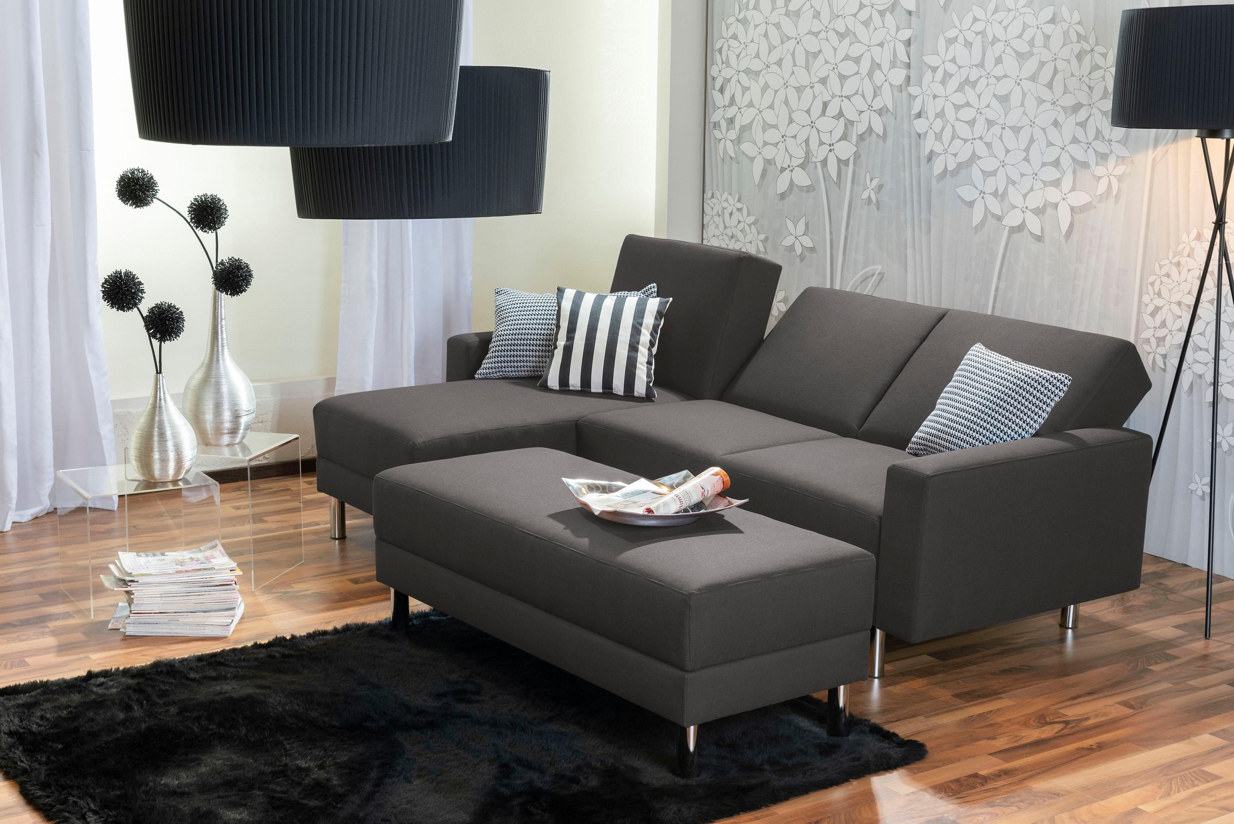 Max Winzer® Schlafsofa »Just Fresh«, mit Rückenverstellung, inklusive Stauraumhocker