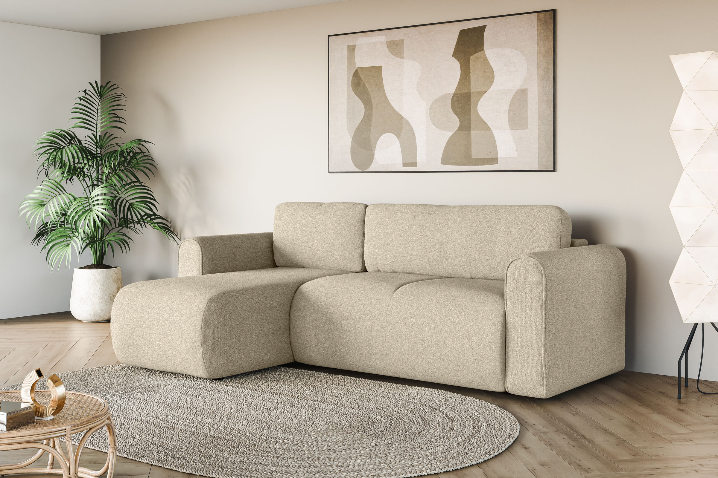 INOSIGN Ecksofa »Zacharia wahlweise Schlafsofa mit Bettkasten, B/T/H 250/16 günstig online kaufen