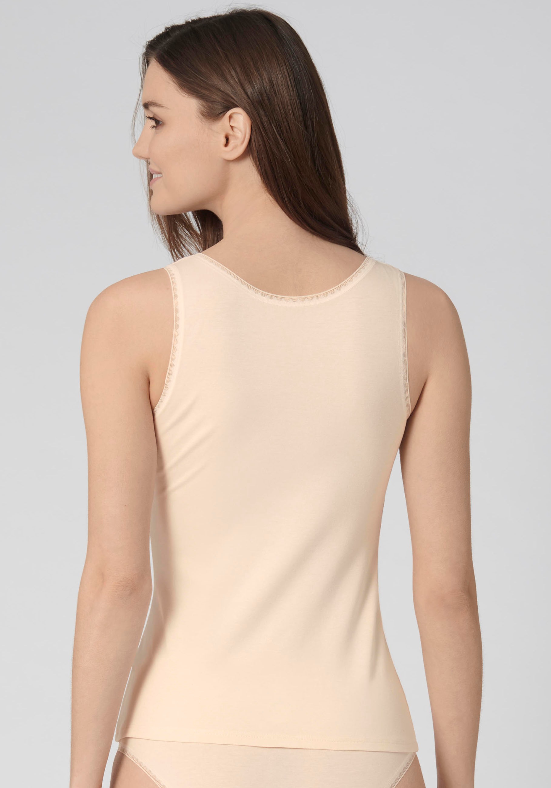 sloggi Unterhemd »GO Tank Top C2P«, (2 St., 2er Pack), zarte Spitzendetails