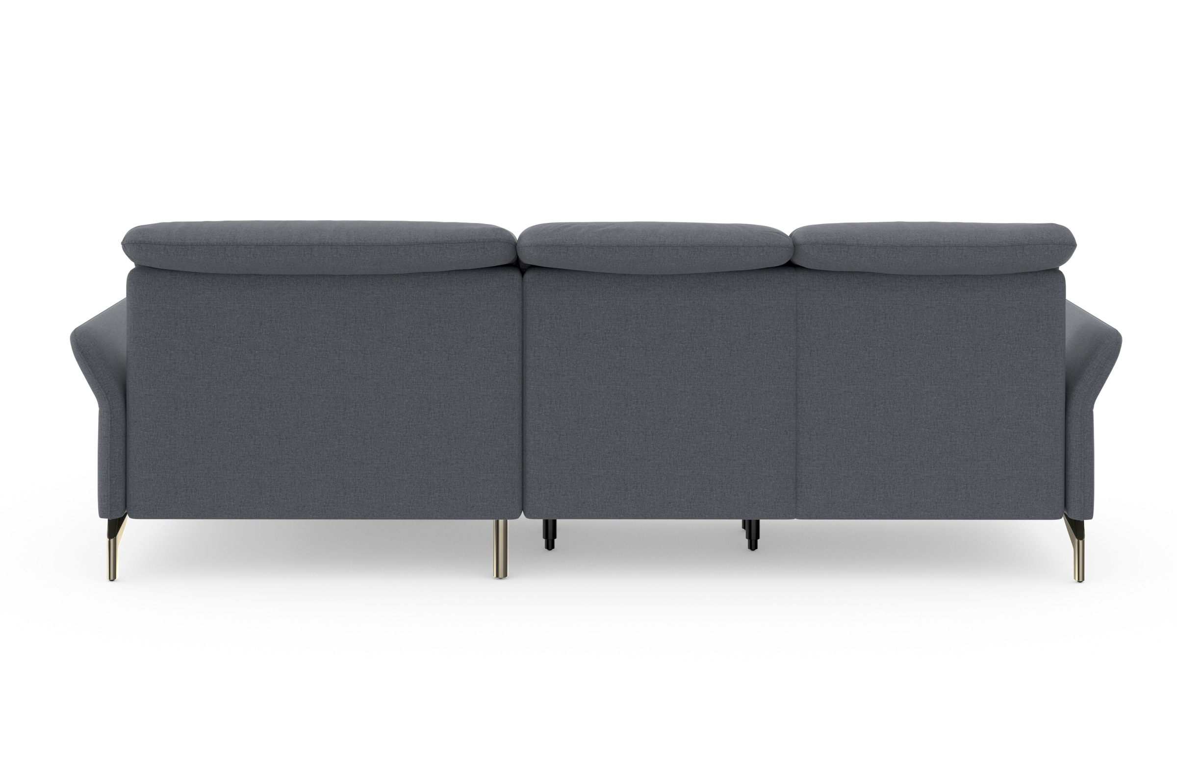 sit&more Ecksofa »Fashion L-Form«, wahlweise mit Kopfteilverstellung, Vorziehsitz, motorisch, Nickelfüße