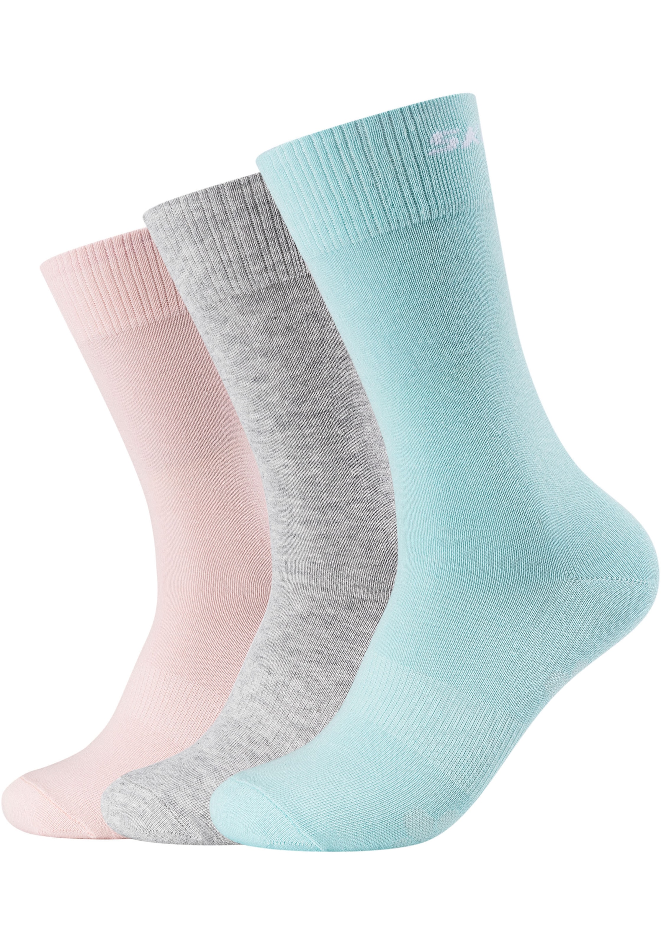 Skechers Socken »mesh ventilation«, (6 Paar), mit verstärktem Fersen- und Zehenbereich, druckfreier Bund