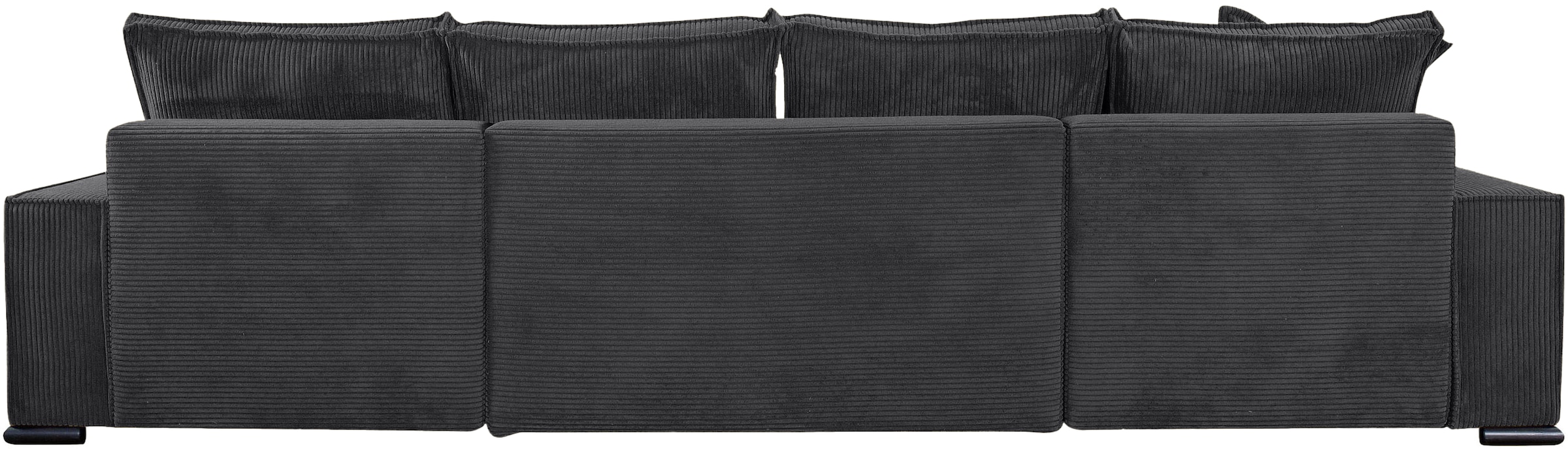 COLLECTION AB Wohnlandschaft »Manhattan U-Form, B: 313 cm, in Breit- oder Normalcord« mit Bettfunktion, Bettkasten & Zierkissen, Federkern