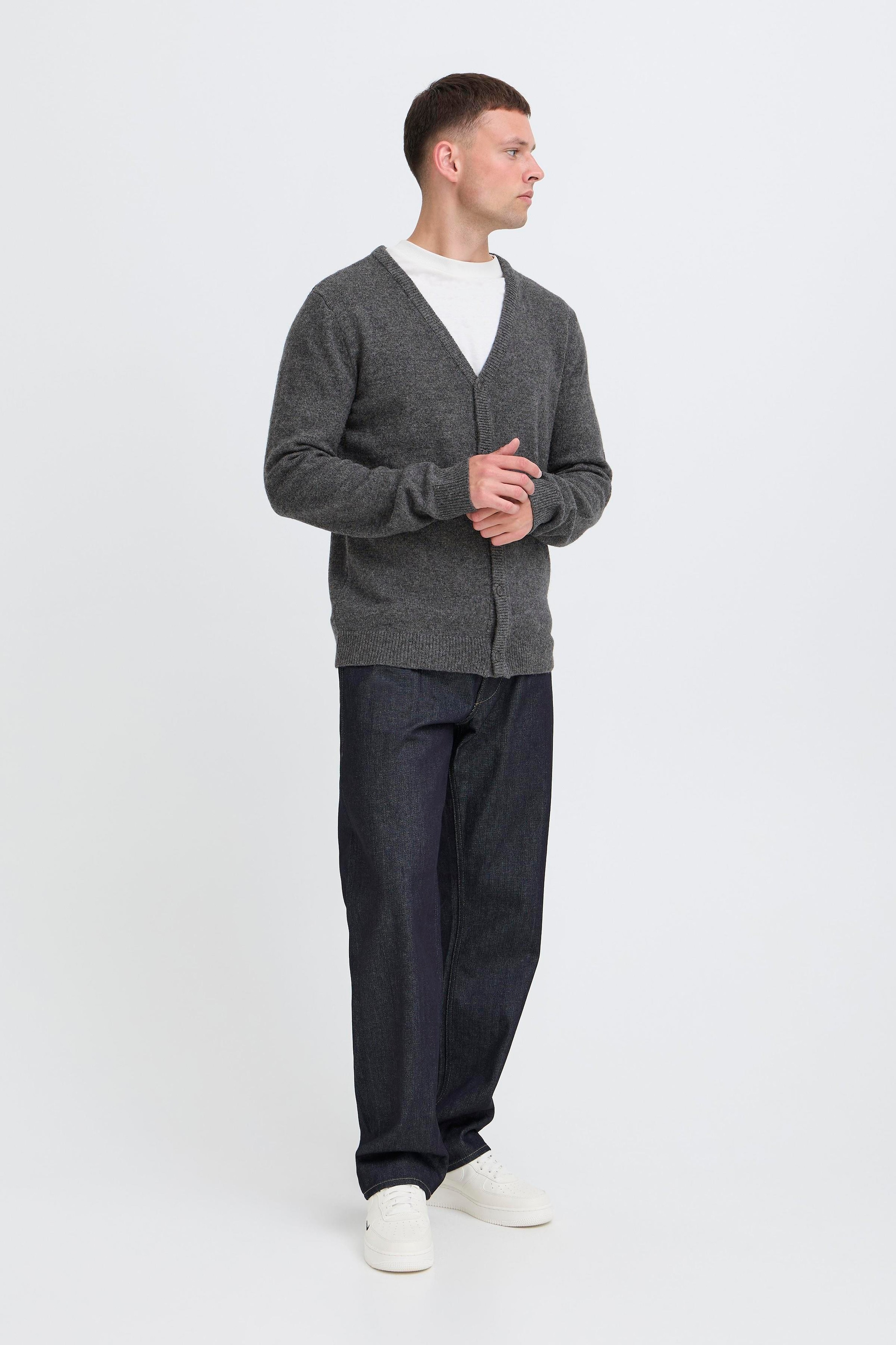 Blend Strickjacke »BHBRANKO CARDIGAN KNIT« mit Knopfleiste, aus Wollmischung, Regular Fit, hüftbedeckende Länge