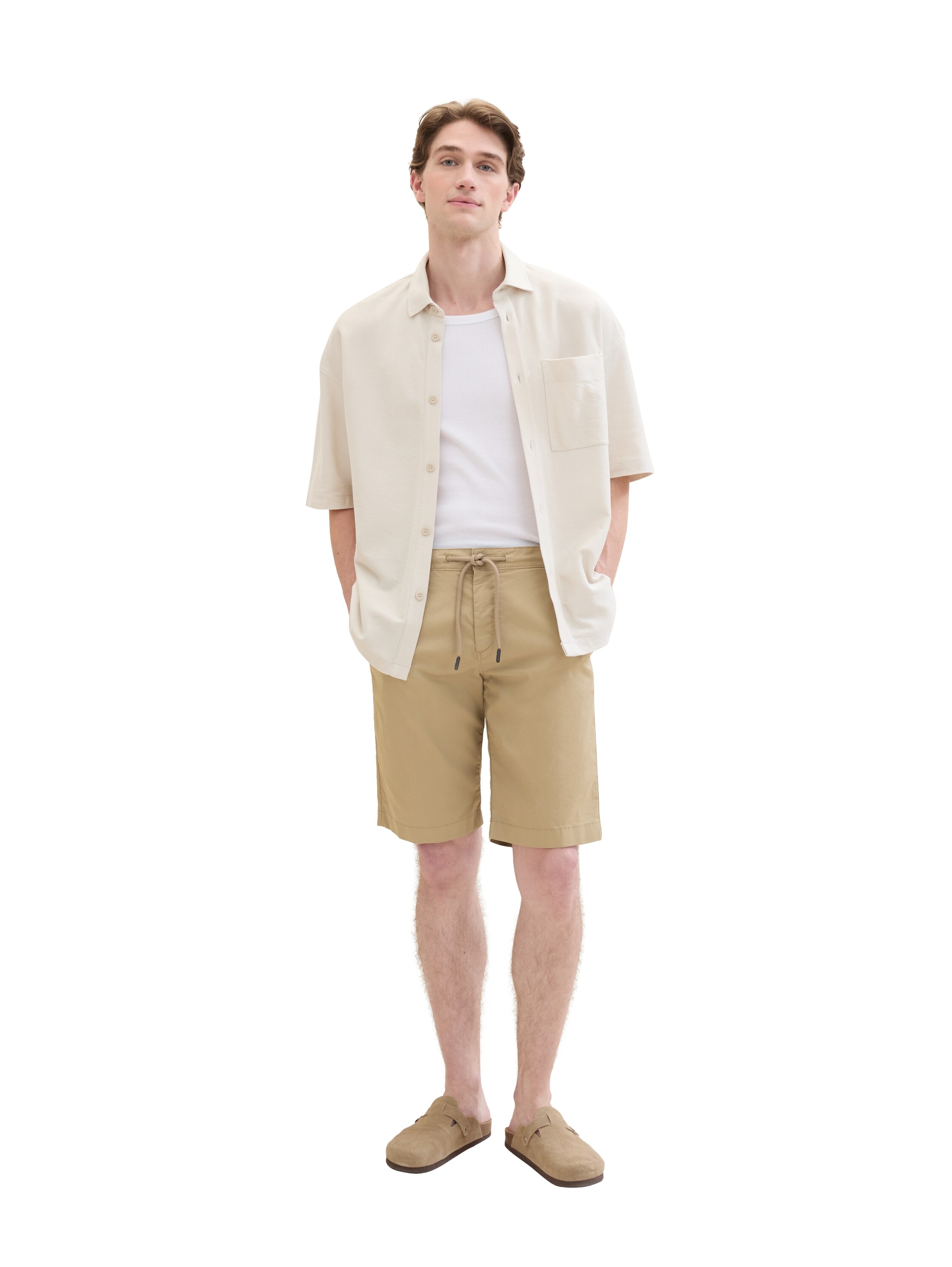 TOM TAILOR Bermudas, Sommerhose mit Tech Material