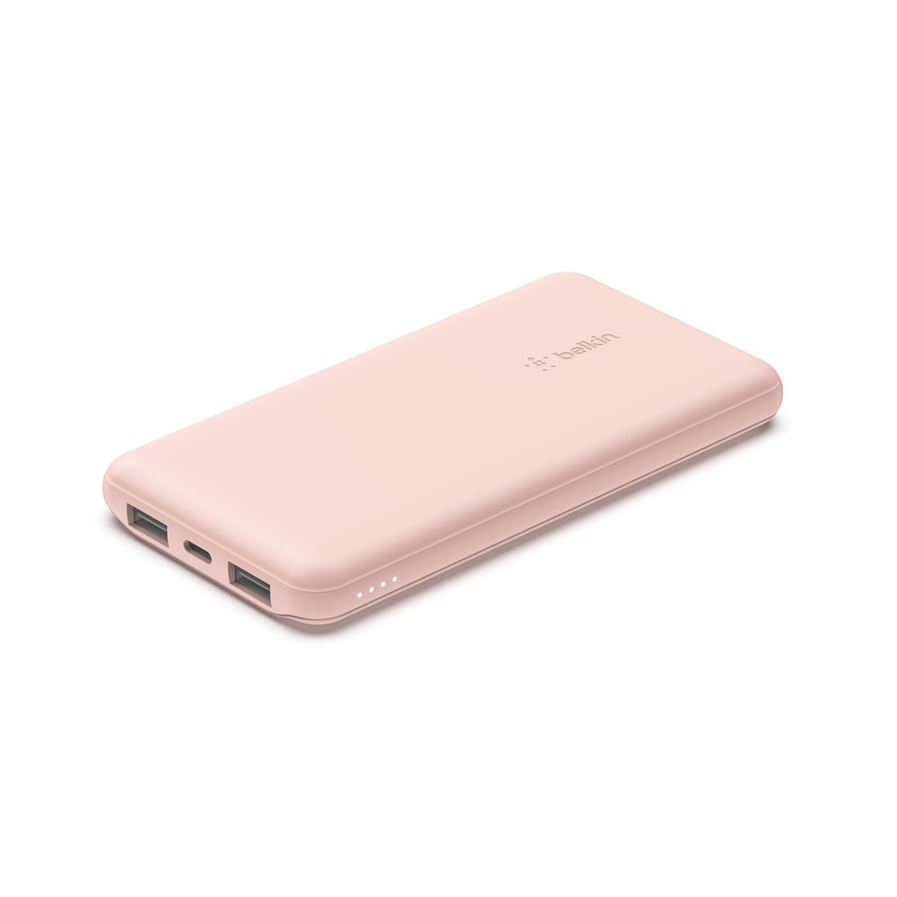 Belkin Powerbank »BoostCharge 10.000mAh Powerbank 15 Watt zum Laden von 3 Geräten«, 10000 mAh, 1x USB-C, 2x USB-A, Power für bis zu 40 Stunden