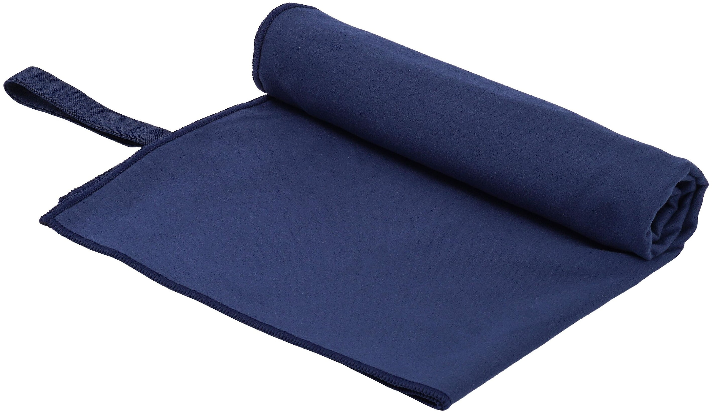 OTTO home Sporthandtuch »Leoa, Serie, 4 Handtücher«, (4 St., 4er Set 70/140), sehr leicht, kompakt, schnelltrocknend, Mikrofaser mit Kontrastnaht