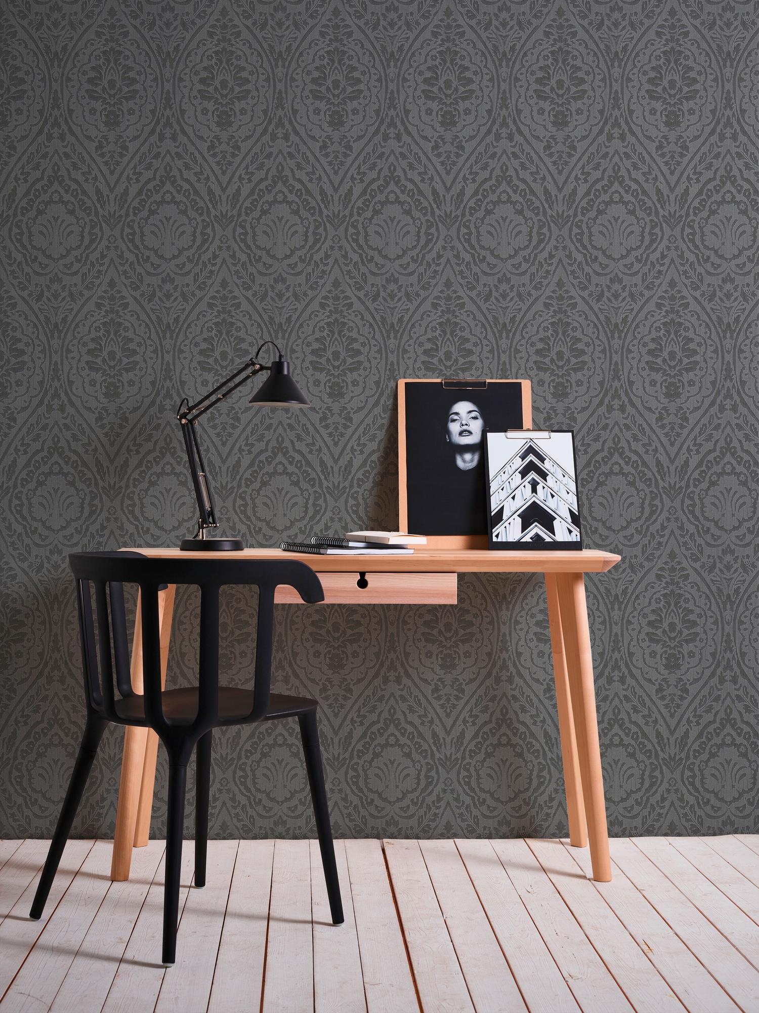 Architects Paper Textiltapete »Tessuto« Barock | gemustert | ornamental samtig Tapete Streifen Tapeten Wohnzimmer Schlafzimmer Küche modern Flur Büro