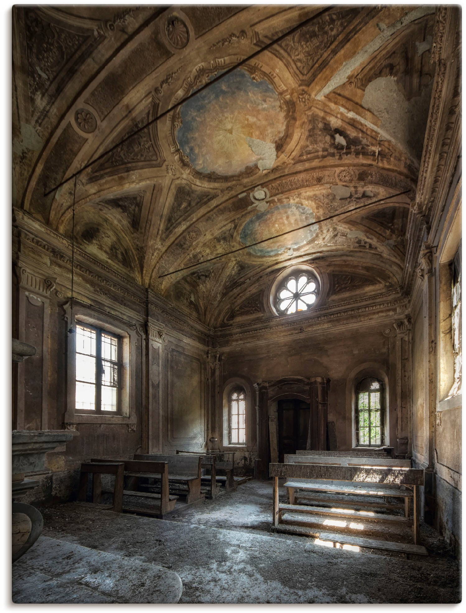 Artland Wandbild "Lost Place Alte Kirche Architektur", Gebäude, (1 St.), al günstig online kaufen