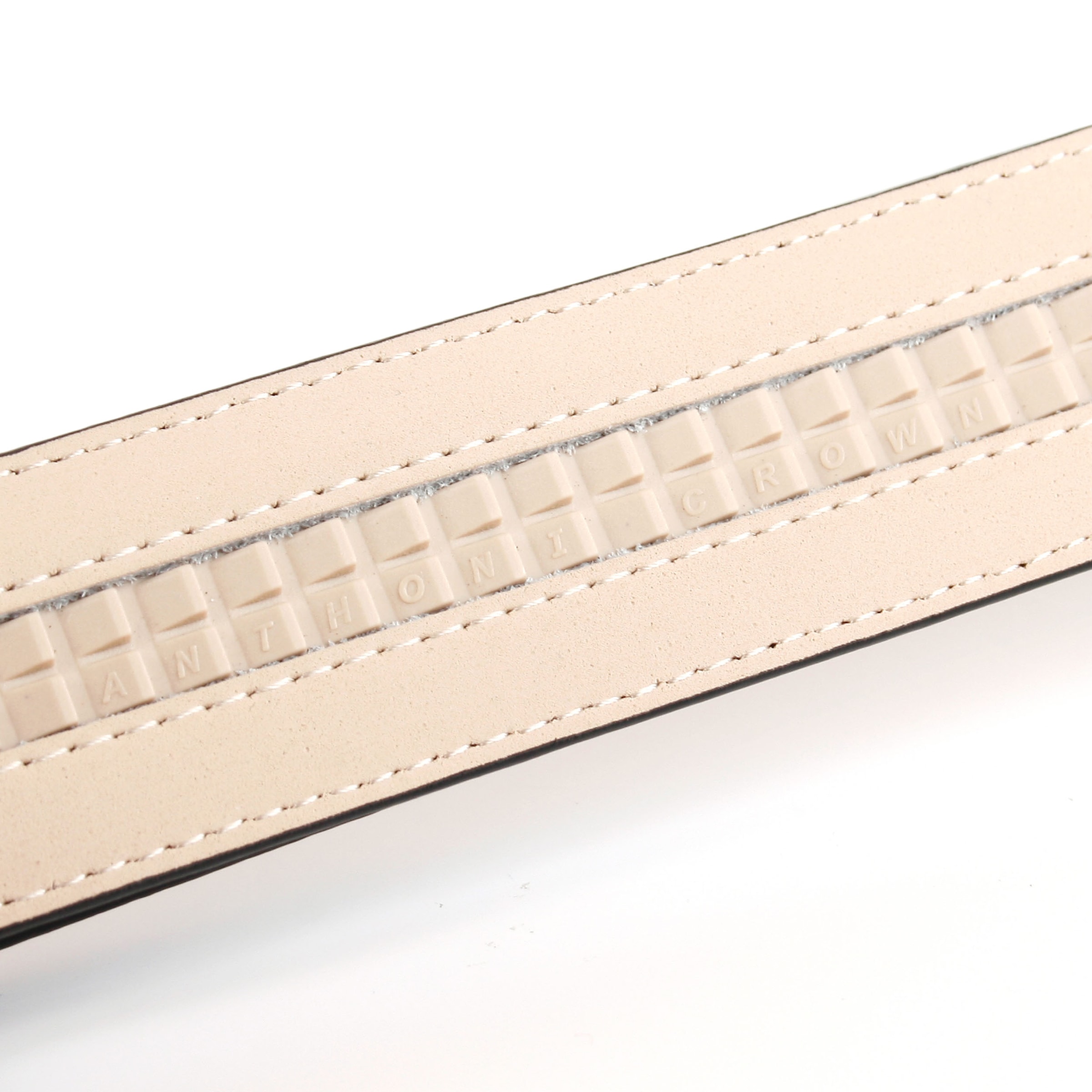 Anthoni Crown Ledergürtel Schließe goldfarben, glänzend