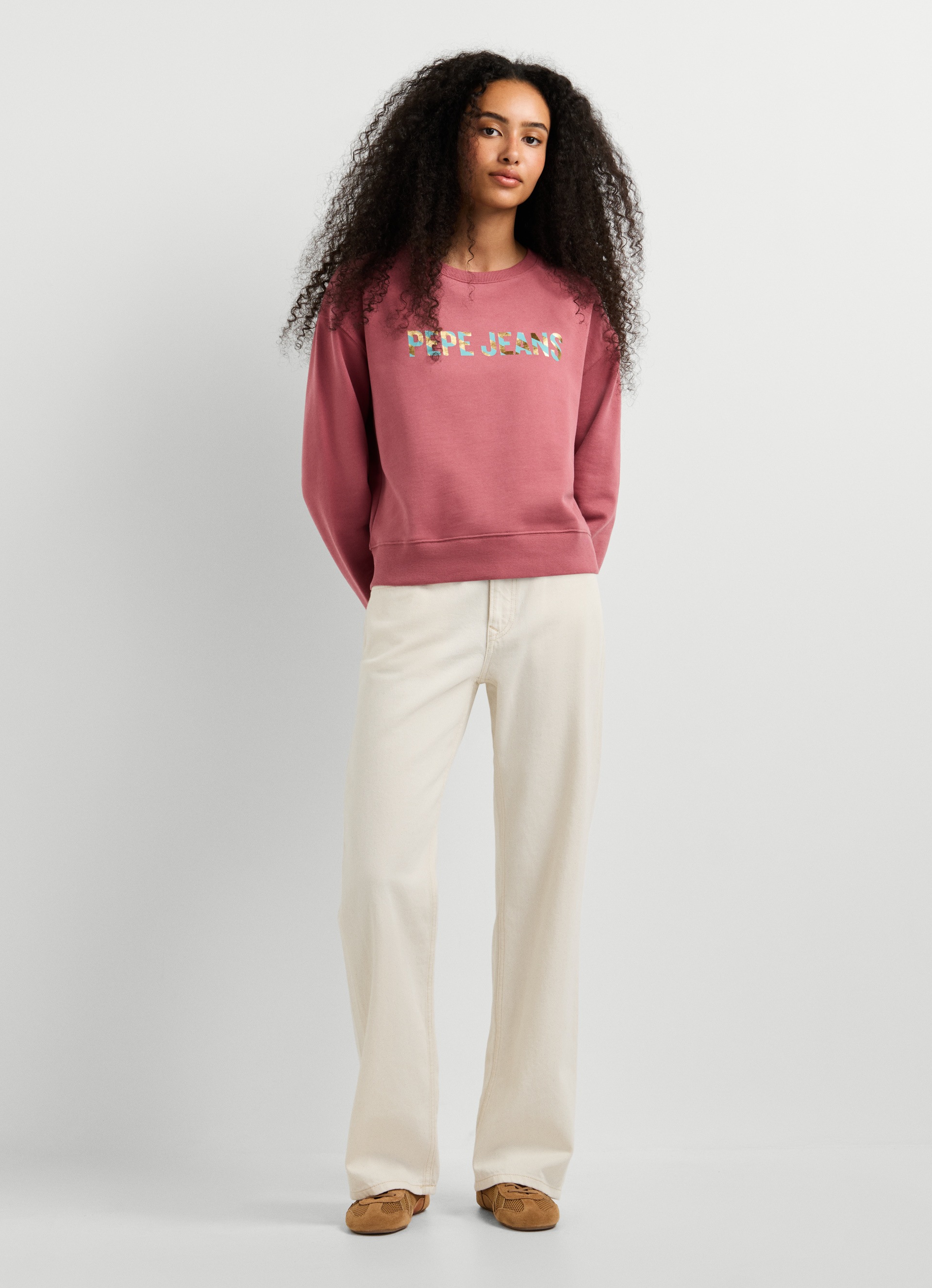 Pepe Jeans Sweatshirt »CELESTE«, Baumwoll-Mix, Rundhalsform
