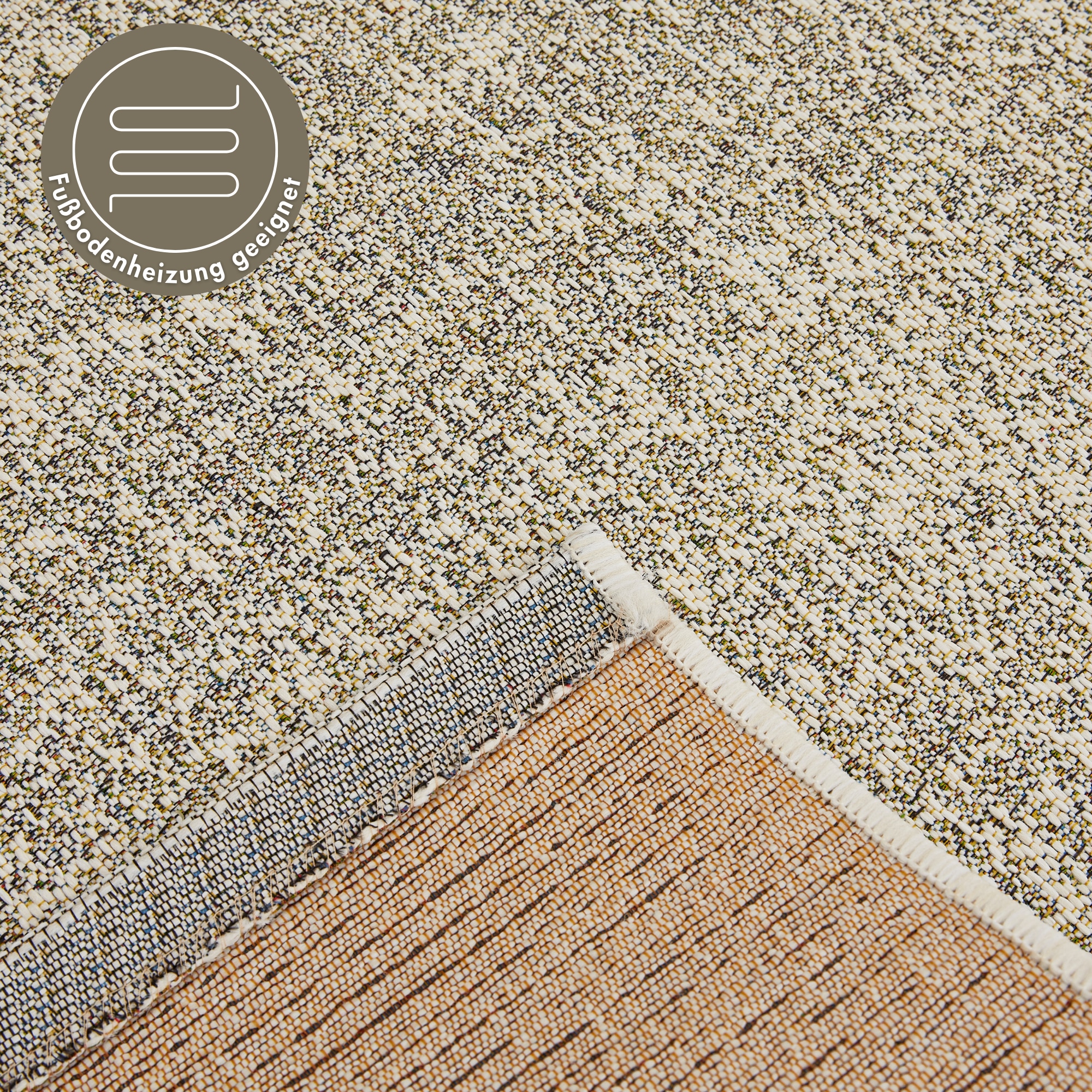LUXOR living Teppich »Patio, Made in Belgium«, rechteckig, 3 mm Höhe, Kurzflor, meliert, In- und Outdoor geeignet, für Balkon & Terrasse