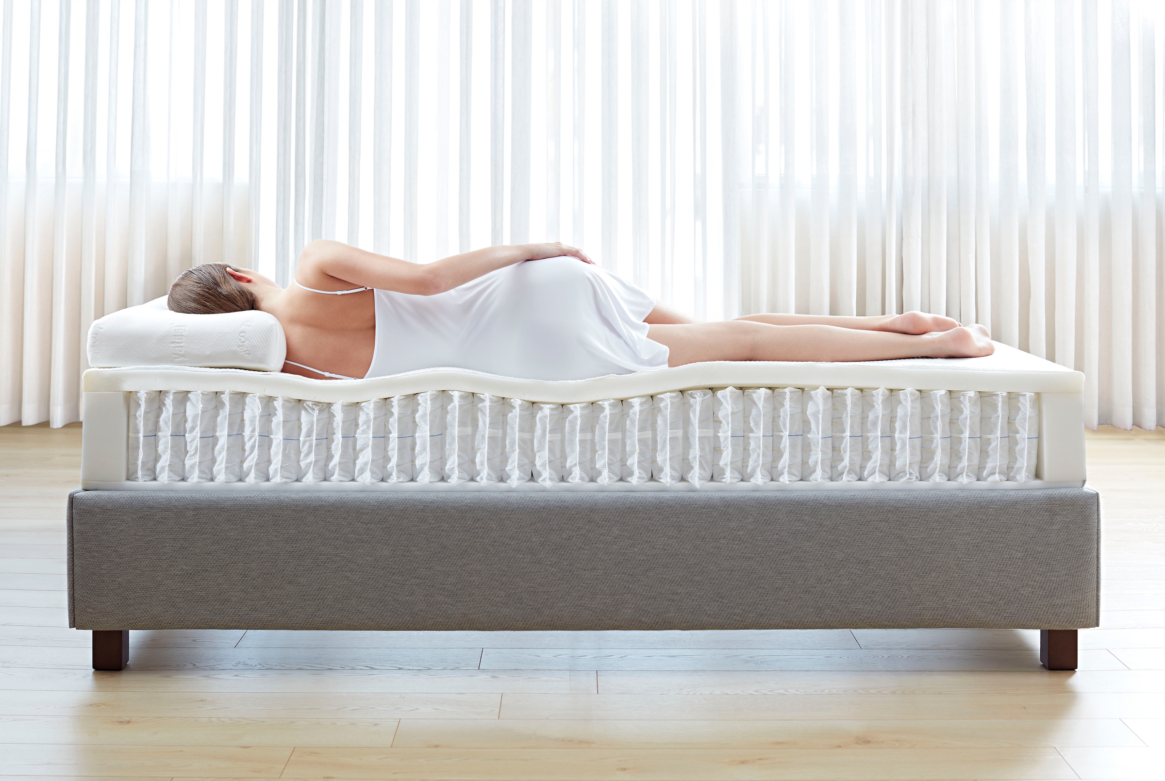 Yatas Bedding Taschenfederkernmatratze »Dream Box Roll PRO, Matratze 90x200, 140x200 cm & weitere Größen«, 24 cm hoch, 416 Federn, (1 St.), H2 / H3, wendbar, ergonomisch, atmungsaktiv