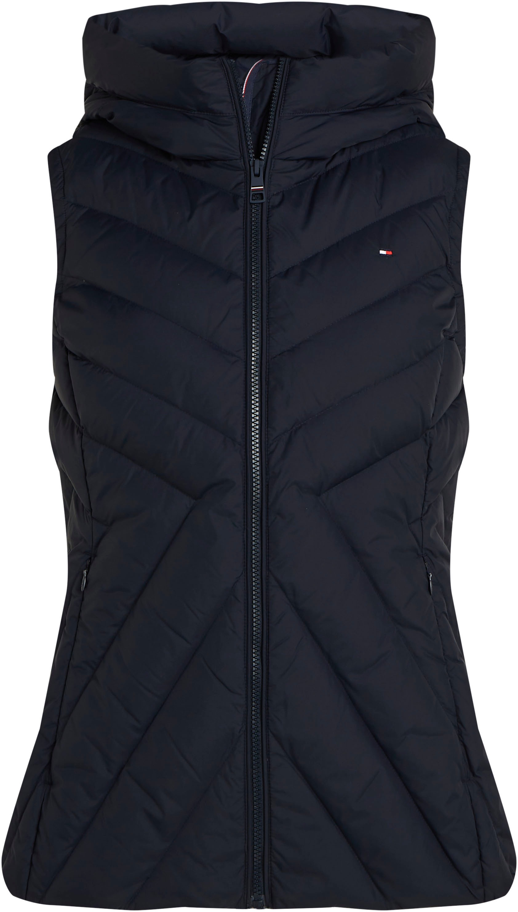 Tommy Hilfiger Steppweste »CHEVRON MW PADDED VEST«, mit mittelstarker Wattierung und Tommy Hilfiger Markenlabel