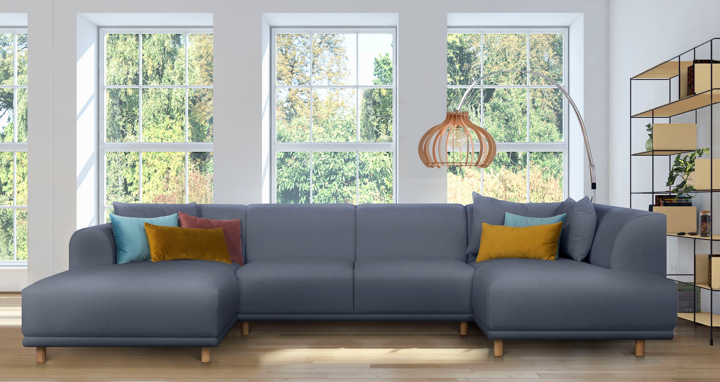 OTTO home Wohnlandschaft »Maroon U-Form« in skandinavischem Design, mit los günstig online kaufen