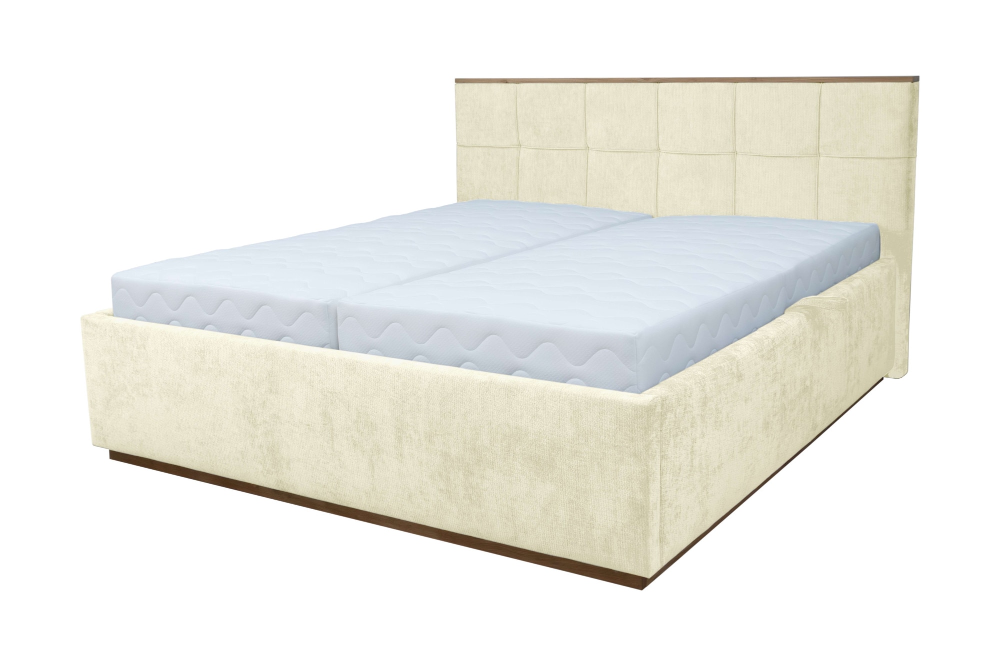 OTTO home Polsterbett »Vyllo, Doppelbett, Federkernbett, Komforbett, 160, 180 cm, Bettkästen« Mit 5-Zonen-TFK-Matratze H3, Lattenrost, Eicheapplikationen
