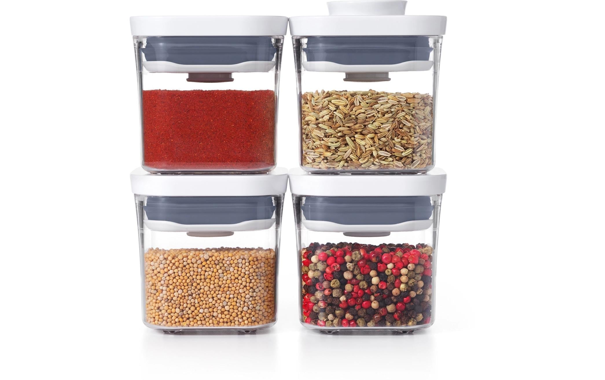 OXO Good Grips Aufbewahrungssystem »OXO 4-Piece Mini POP Container Set« Langlebig, spülmaschinenfest und vielseitig einsetzbar