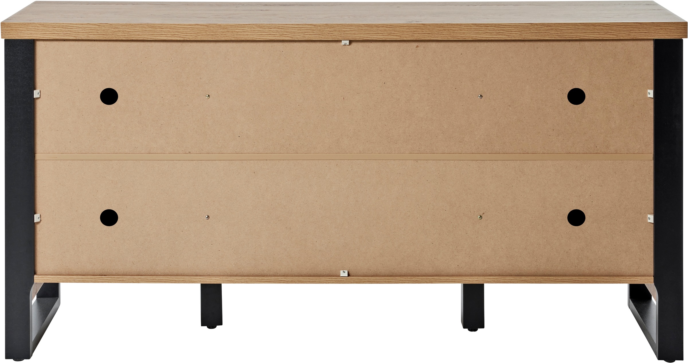 Jahnke Sideboard »SLIDE SBS 150«, (1 St.), Sideboard mit 2 Schiebetüren, Metallgestell, Breite ca. 150cm