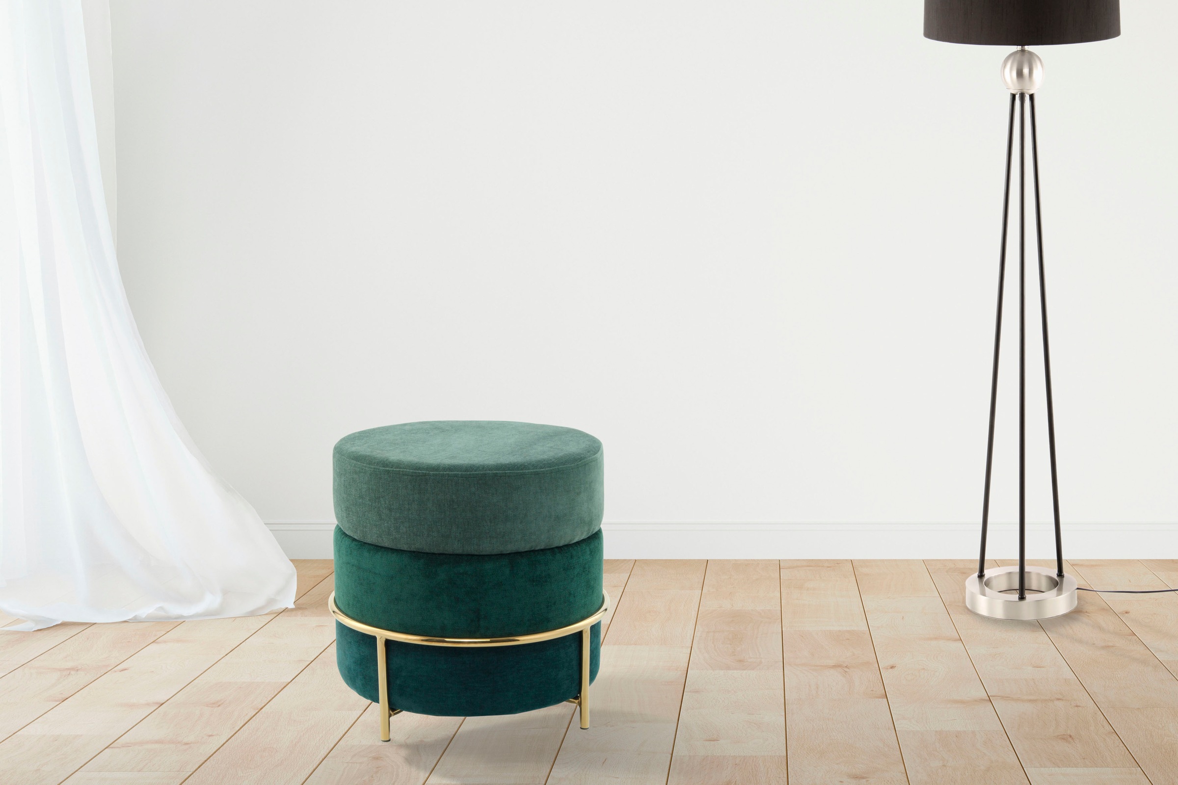 Kayoom Sitzhocker »Hocker Matilda 225, Komfortable runde Form, Gemütlicher günstig online kaufen