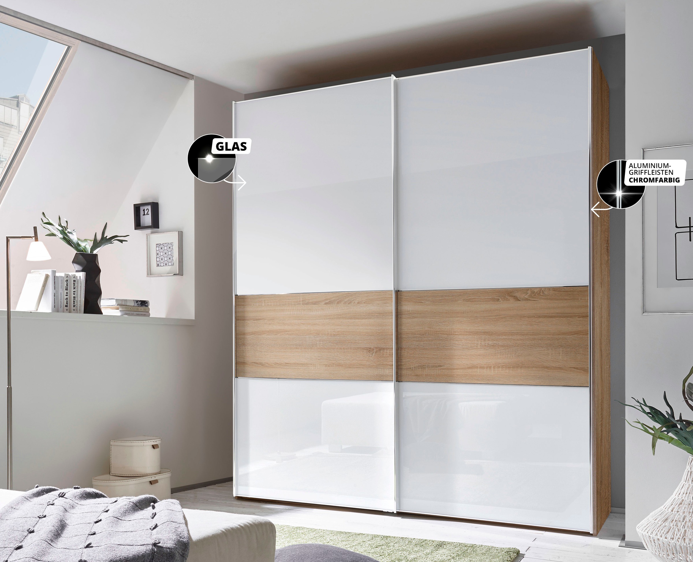 STAUD Schwebetürenschrank »Sinfonie Plus, edles Design in hochwertiger Qualität, Made in Germany« In vier verschiedenen Ausstattungsvarianten