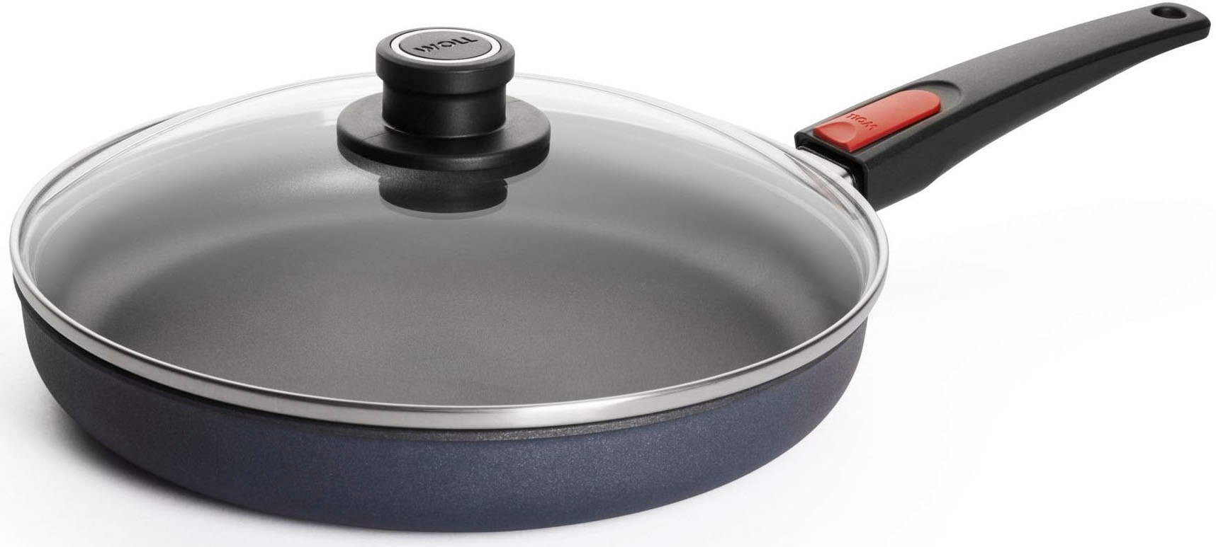 WOLL MADE IN GERMANY Bratpfanne »Diamond Lite«, Aluminium, (Set, 3 tlg.), Induktion, inkl. Pfannenwender, abnehmbarer Stiel, Made in Germany