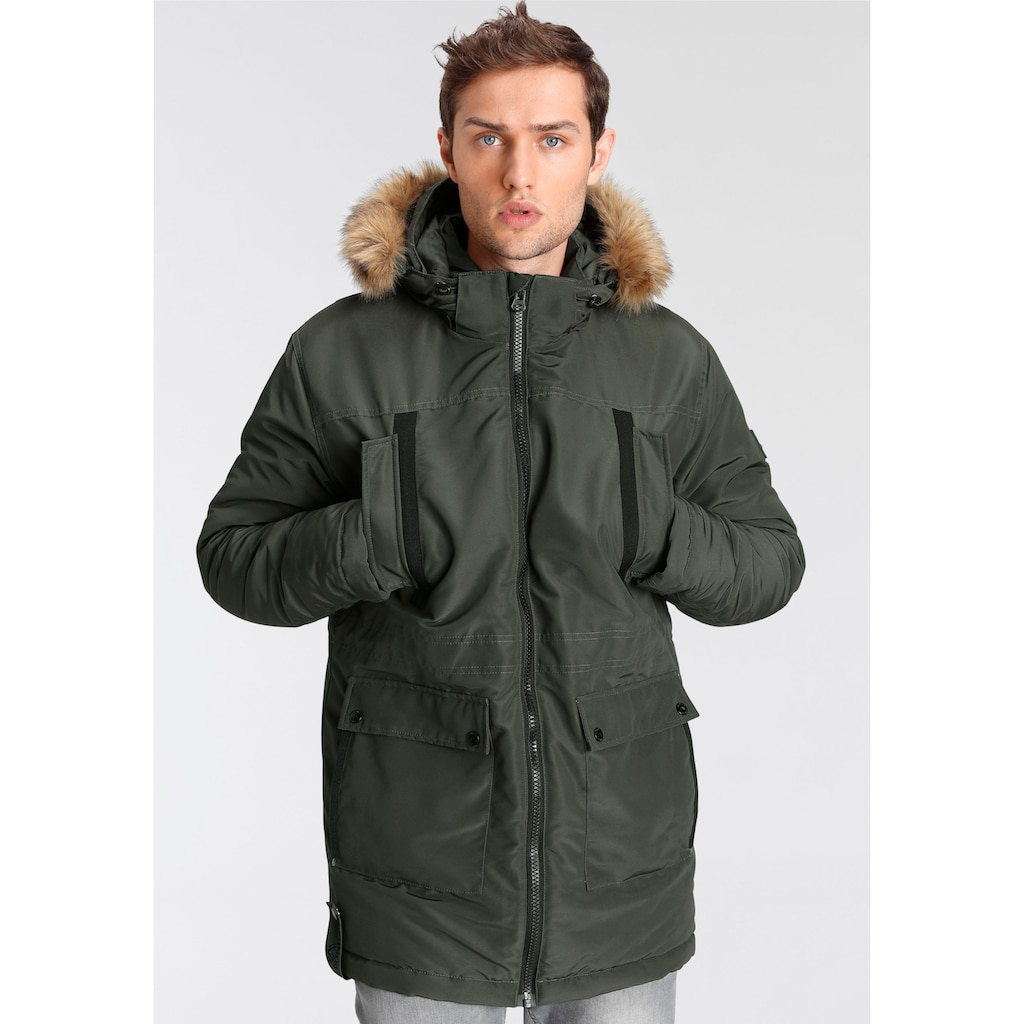 ALPENBLITZ Parka »"Frederiksberg"«, mit Kapuze, mit aufwendigen Taschendetails