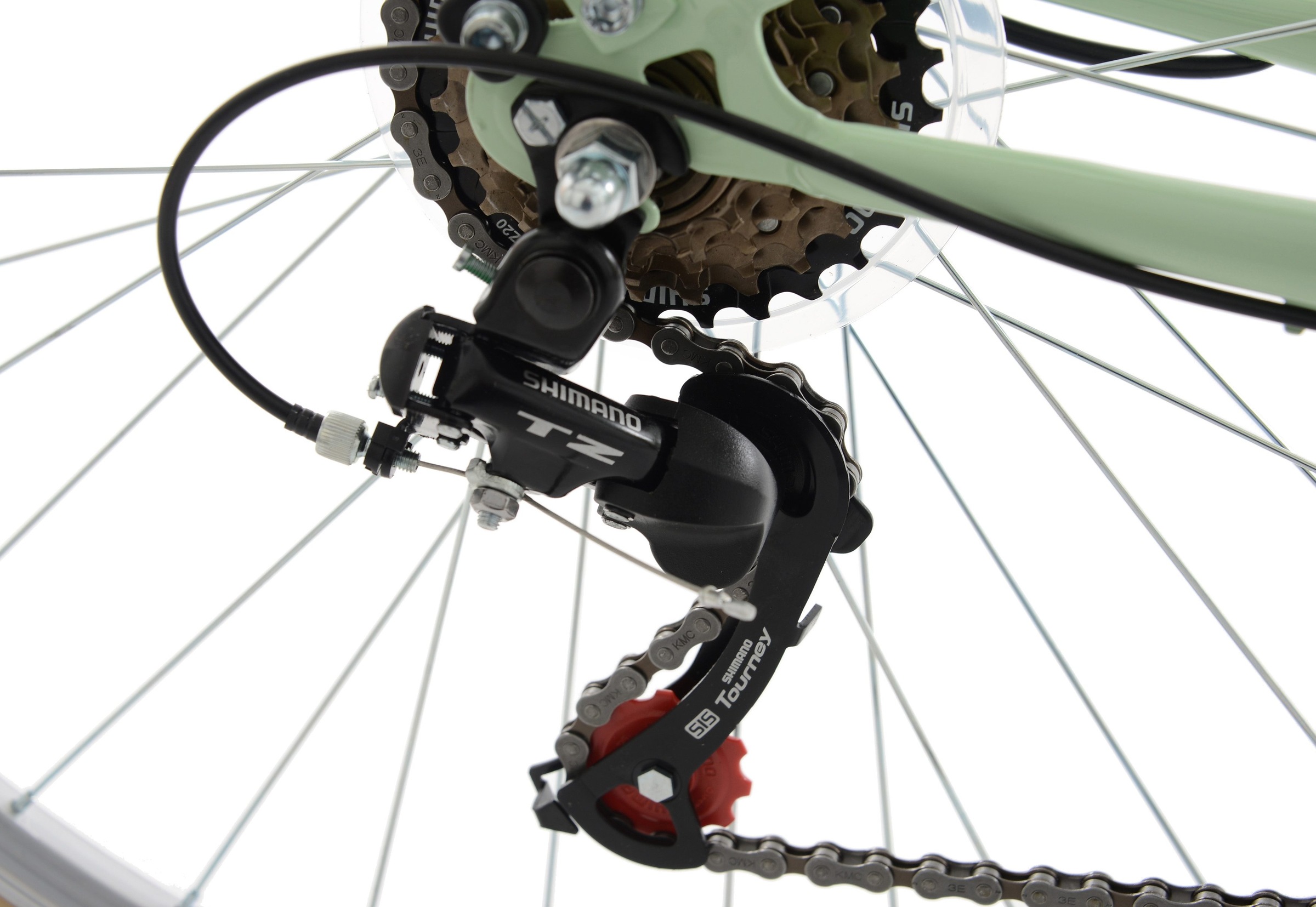 10. Bild von KS Cycling Cityrad »Casino«, 6 Gang, Shimano, Tourney TZ Schaltwerk, Kettenschaltung, für Damen und Herren, Kettenschaltung