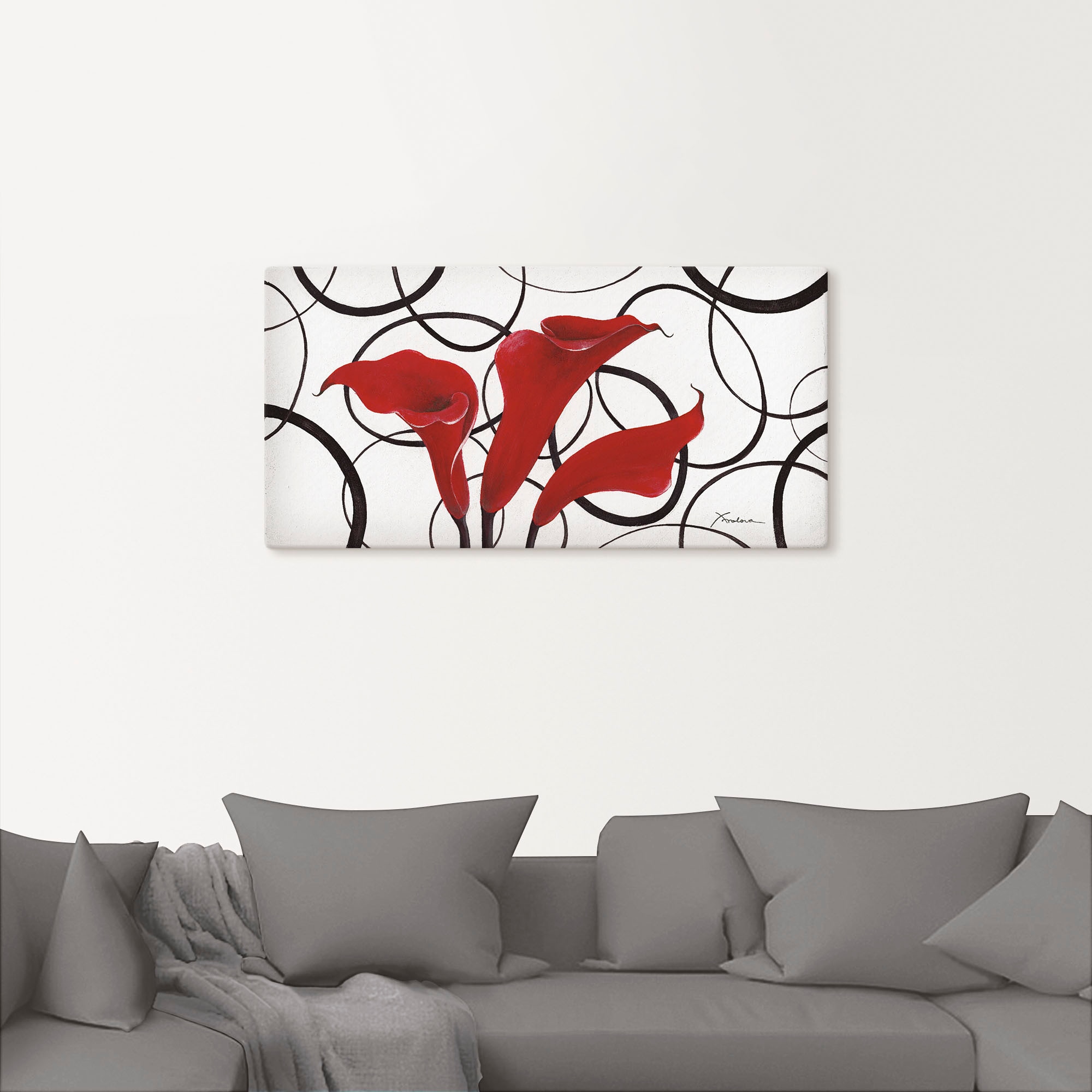 Artland Wandbild »Callas«, Blumen, (1 St.), als Leinwandbild, Wandaufkleber in verschied. Größen