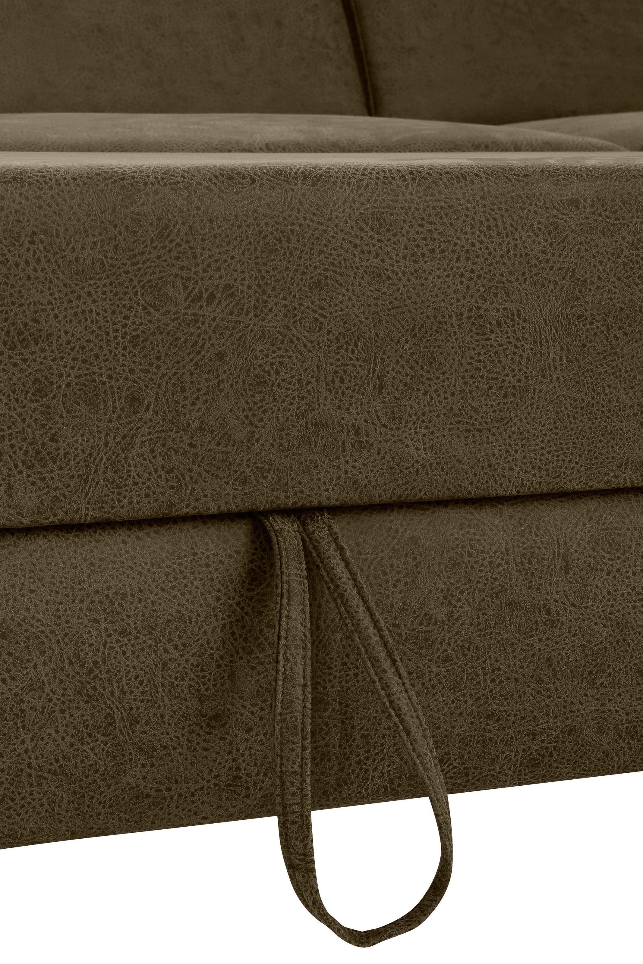 Home affaire Ecksofa »Palmera L-Form«, Federkern, wahlweise mit Bettfunktion und mit/ohne Bettkasten