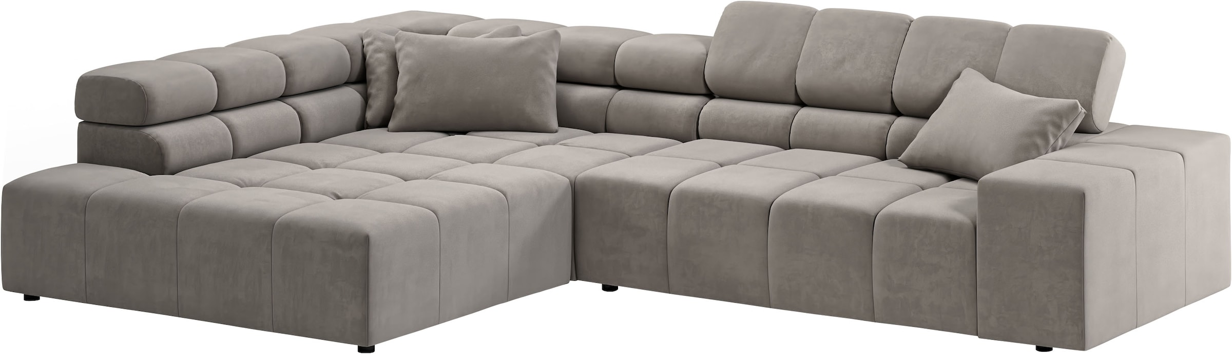INOSIGN Ecksofa »Ancona incl. Kopfteilverstellung, OTTOs Choice, Breite 319cm, L-Form«, wahlweise motorische Sitztiefenverstellung, auch in Cord + Easy Care