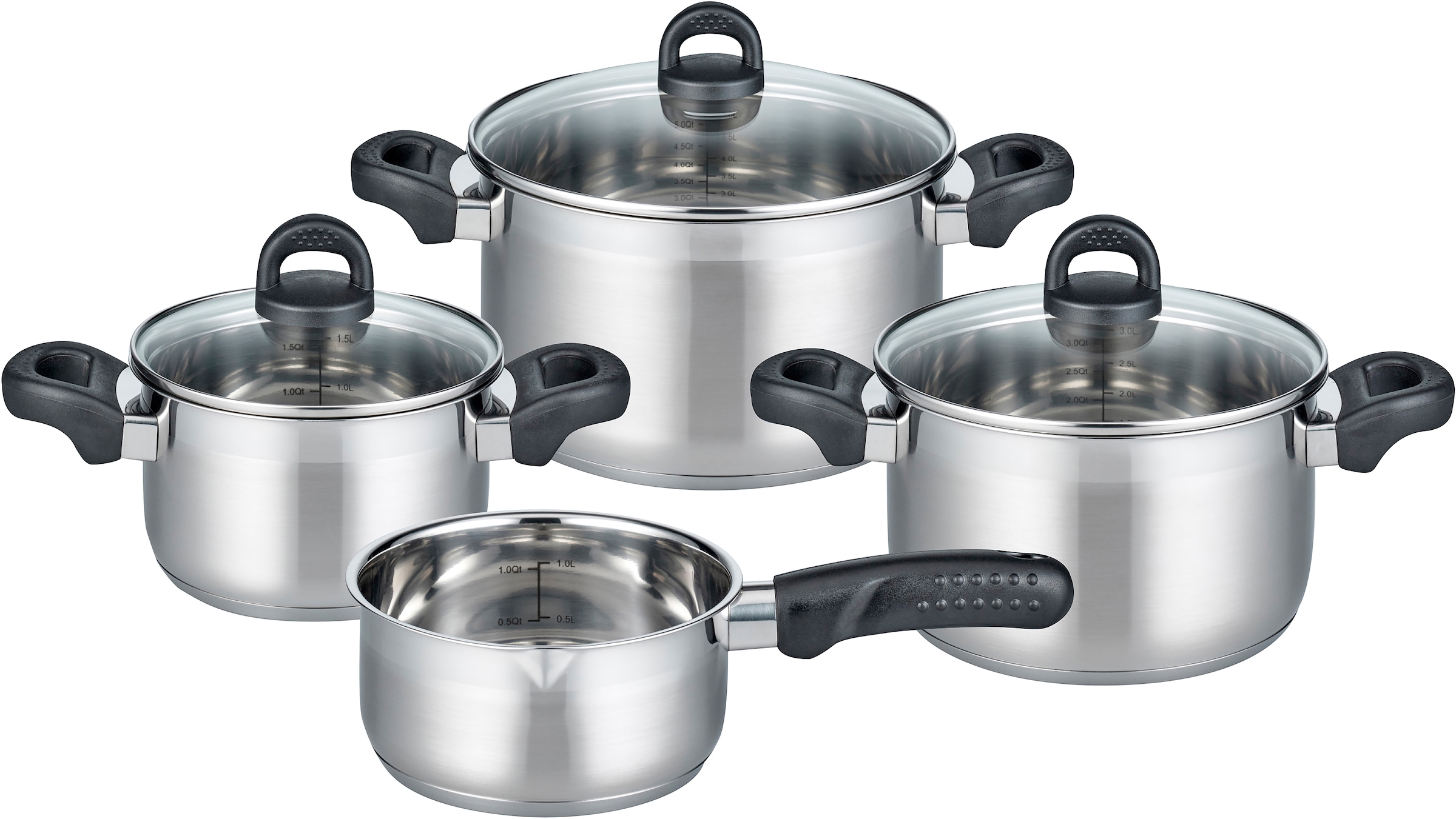 Elo Basic Topf-Set »Turmalin« Set, je 1 Fleischtopf Ø 16/20/24 cm, 1x Stiel günstig online kaufen