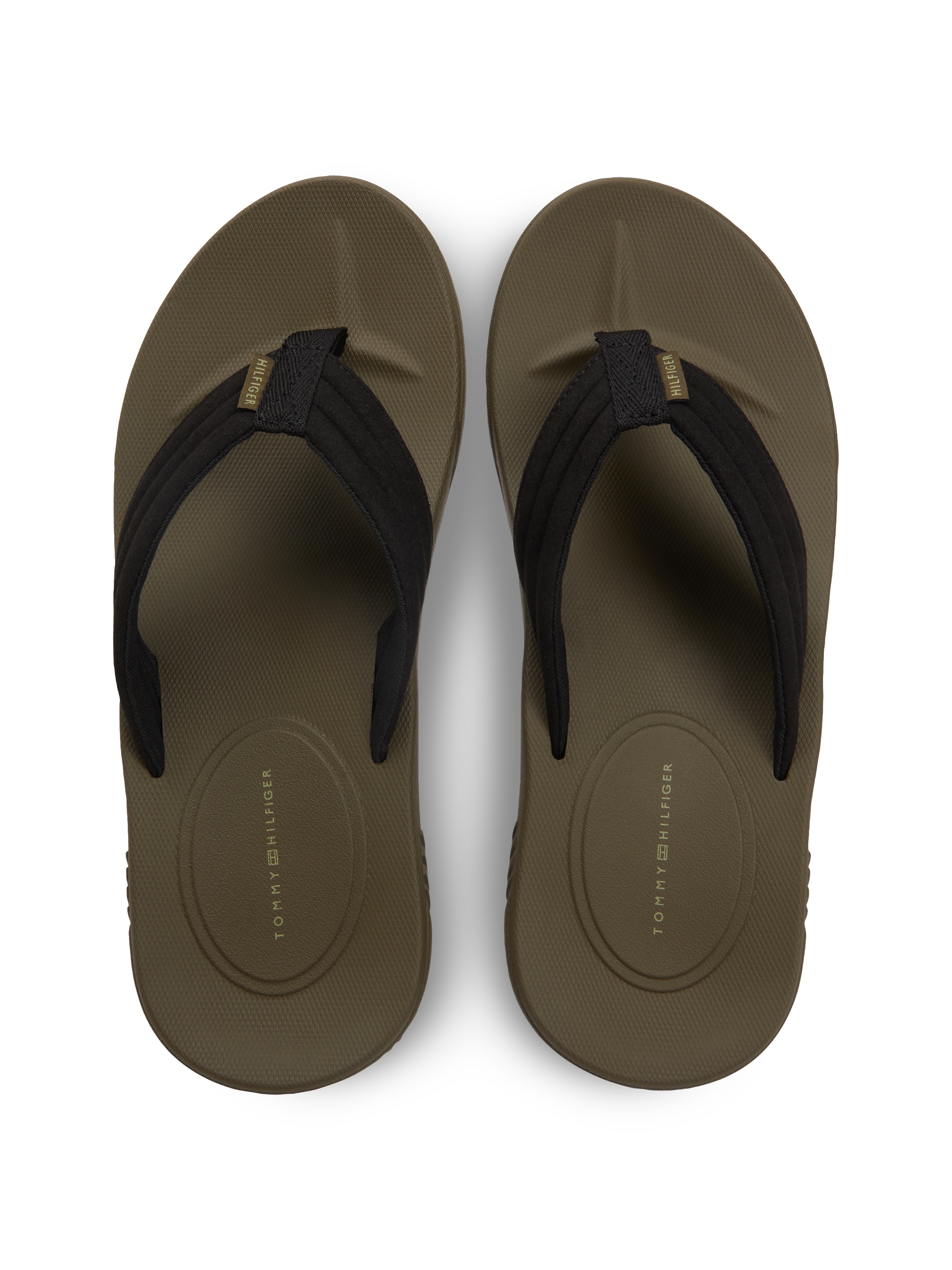 Tommy Hilfiger Zehentrenner »MOLDED HILFIGER LTH BEACH SANDAL«  Sommerschuh, Dianette, Flat mit dezentem Label