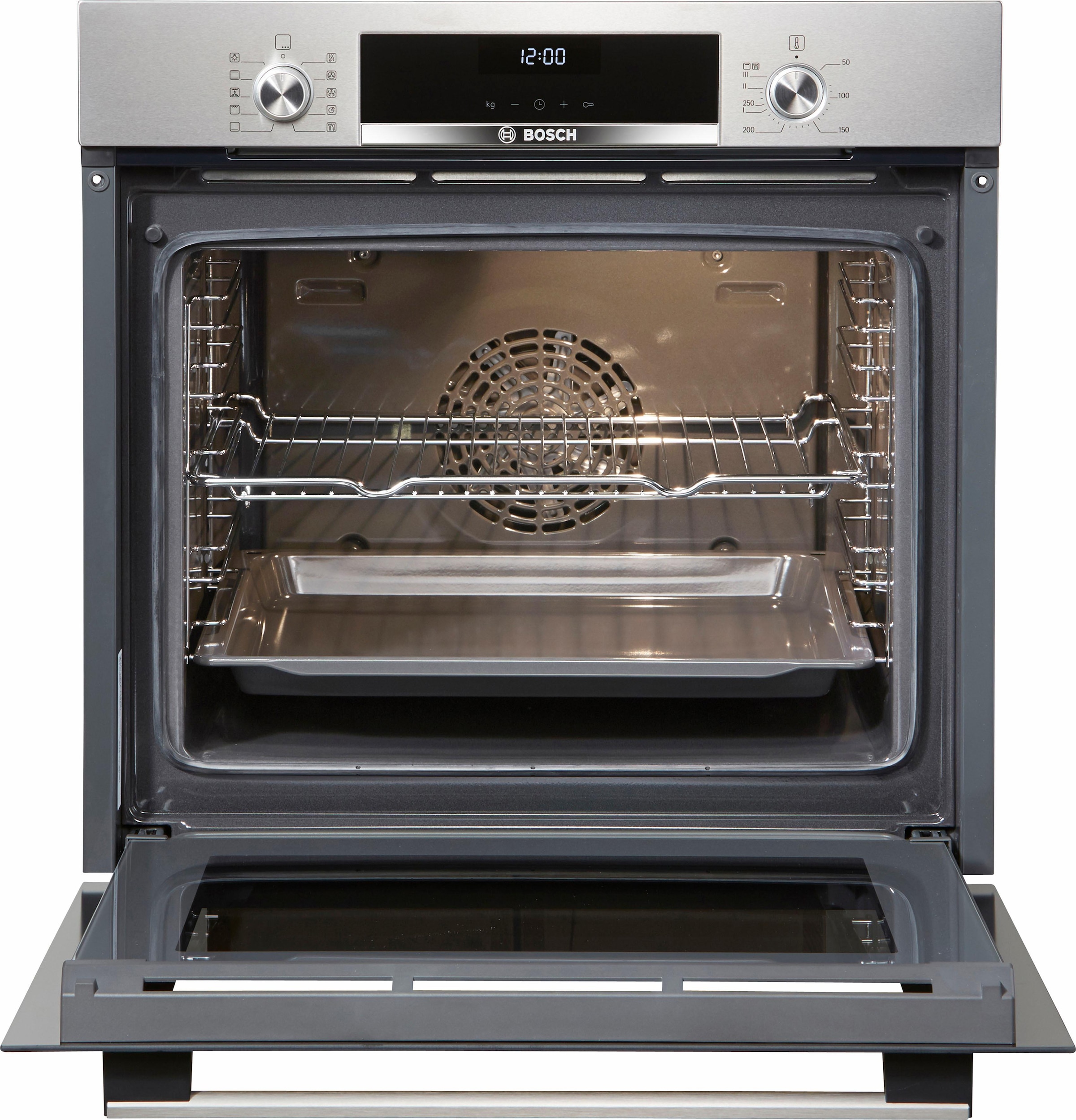 4. Bild von BOSCH Einbaubackofen »HBA537BS0«, Serie 6, HBA537BS0, mit Teleskopauszug nachrüstbar, ecoClean Direct