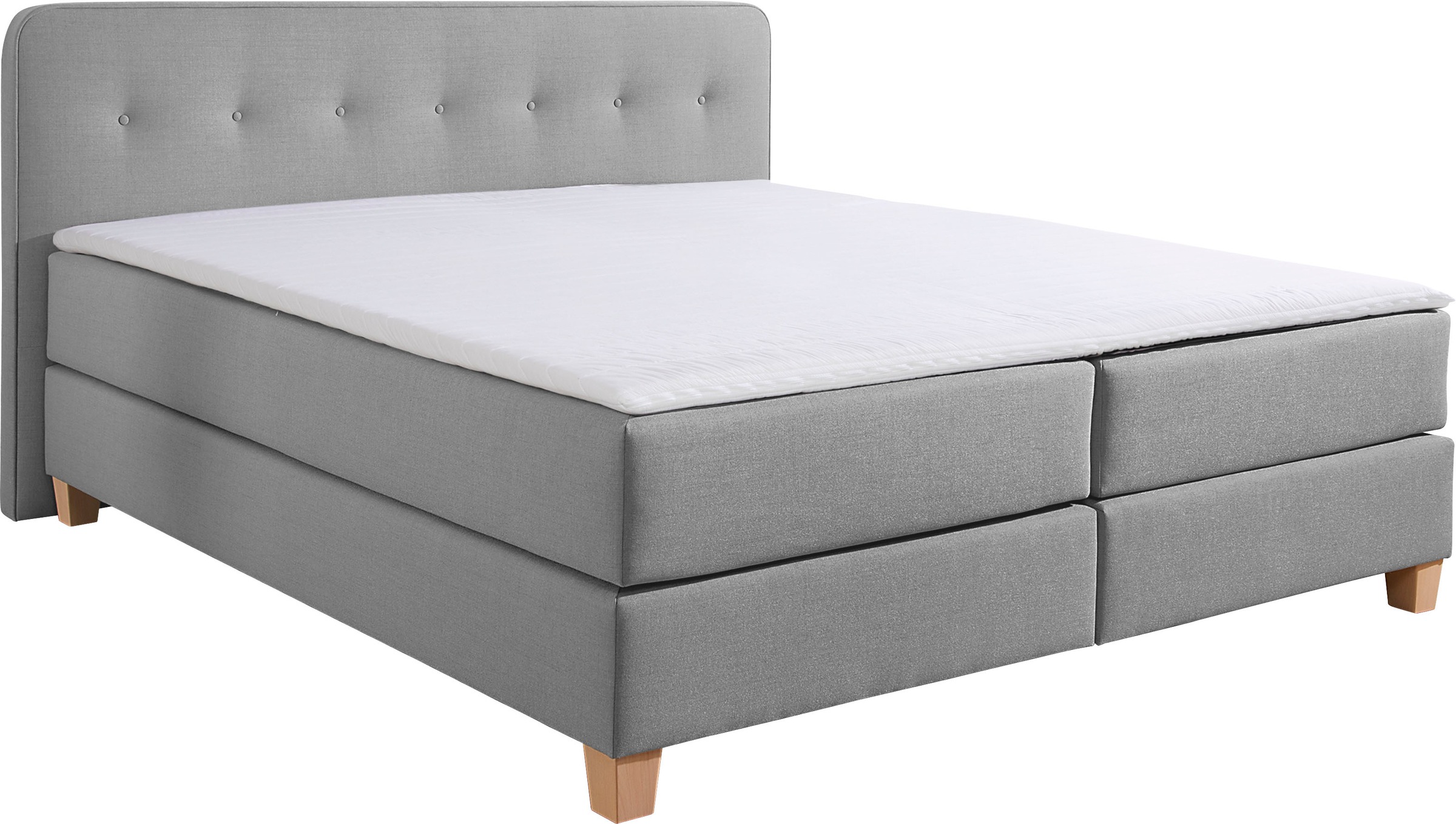 Home affaire Boxspringbett "Fargo", inkl. Topper, in 3 Matratzenarten, in S günstig online kaufen